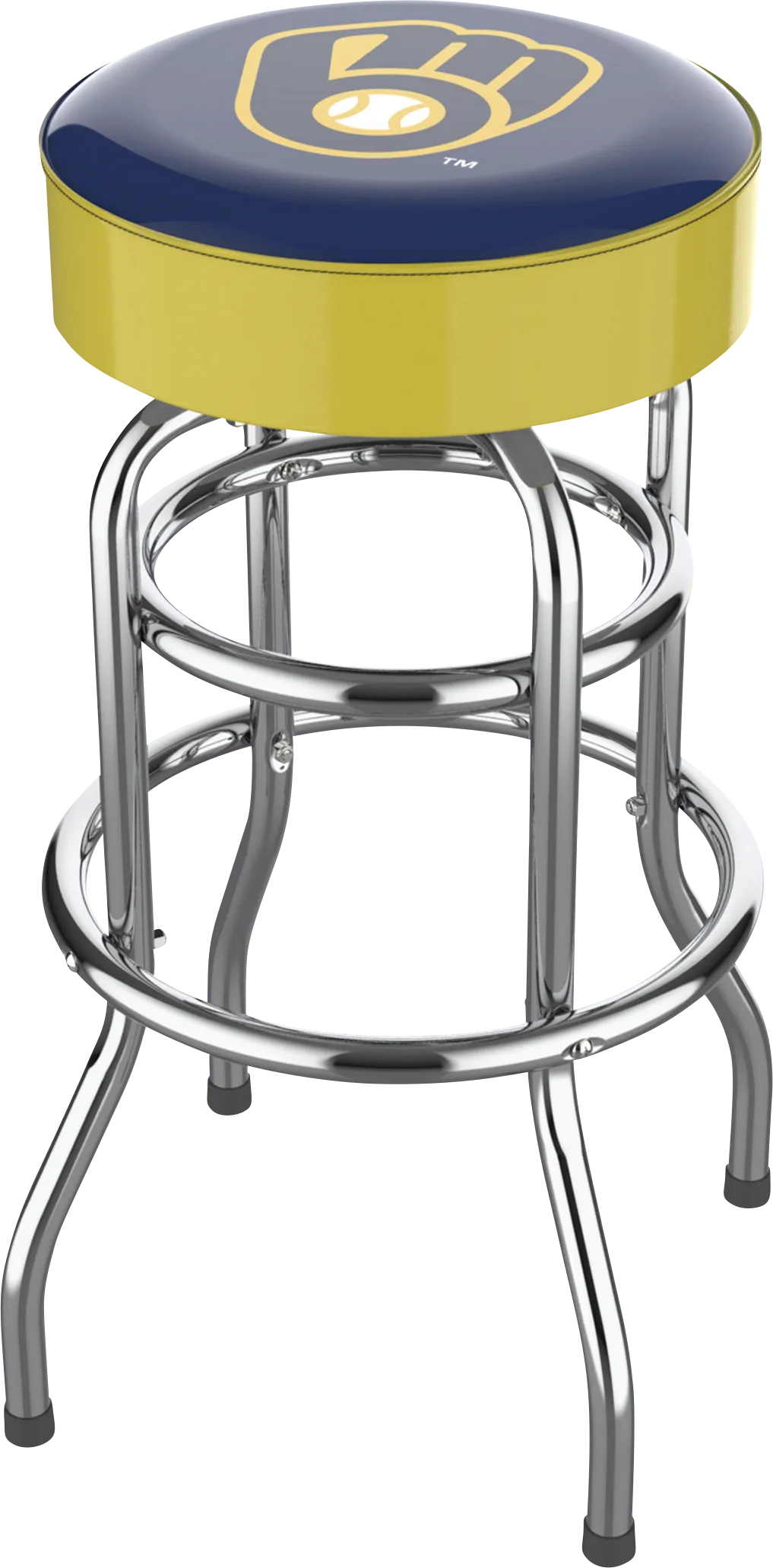 Milwaukee Brewers Yellow Barstool