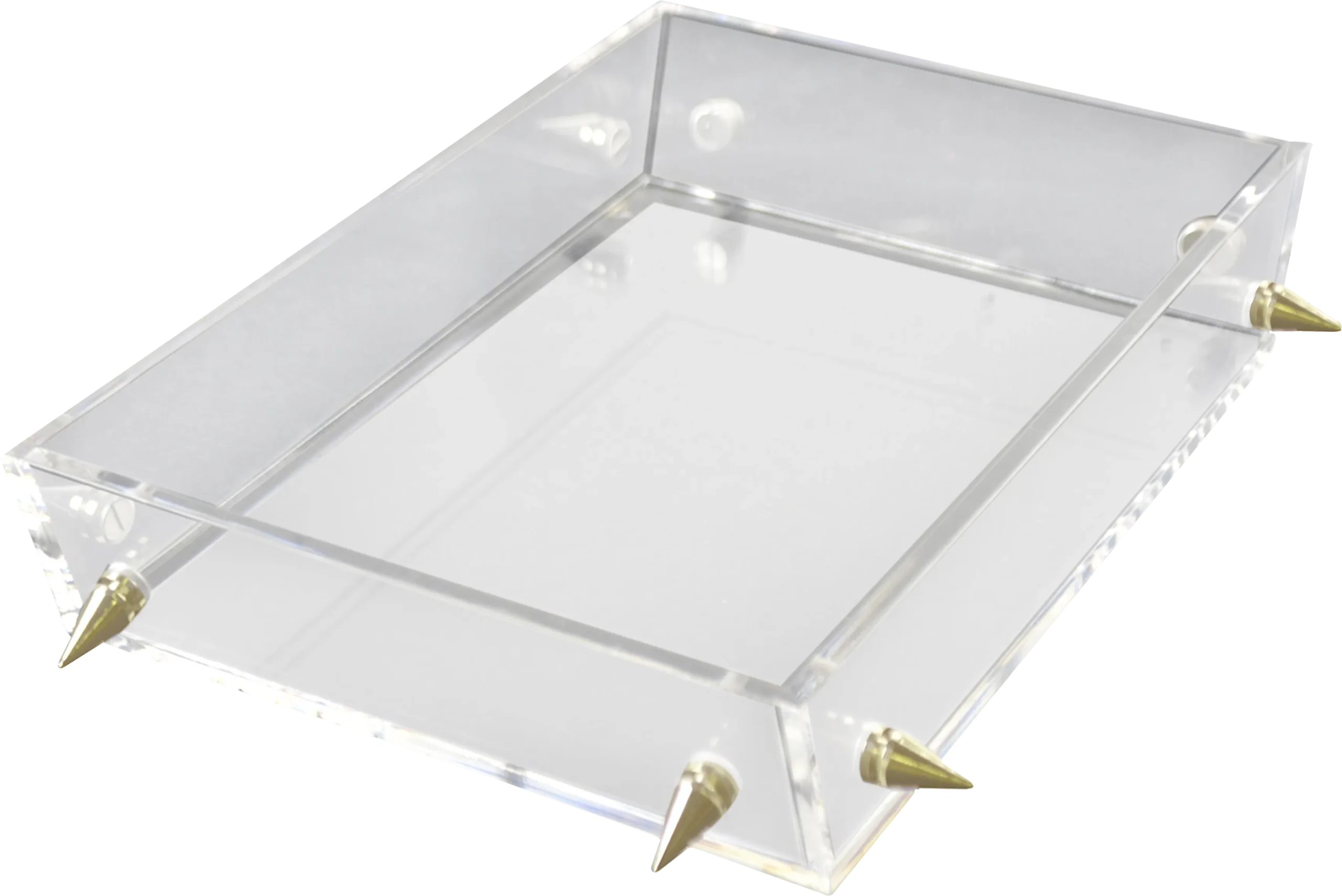 Digbo Clear/Gold Tray, Small