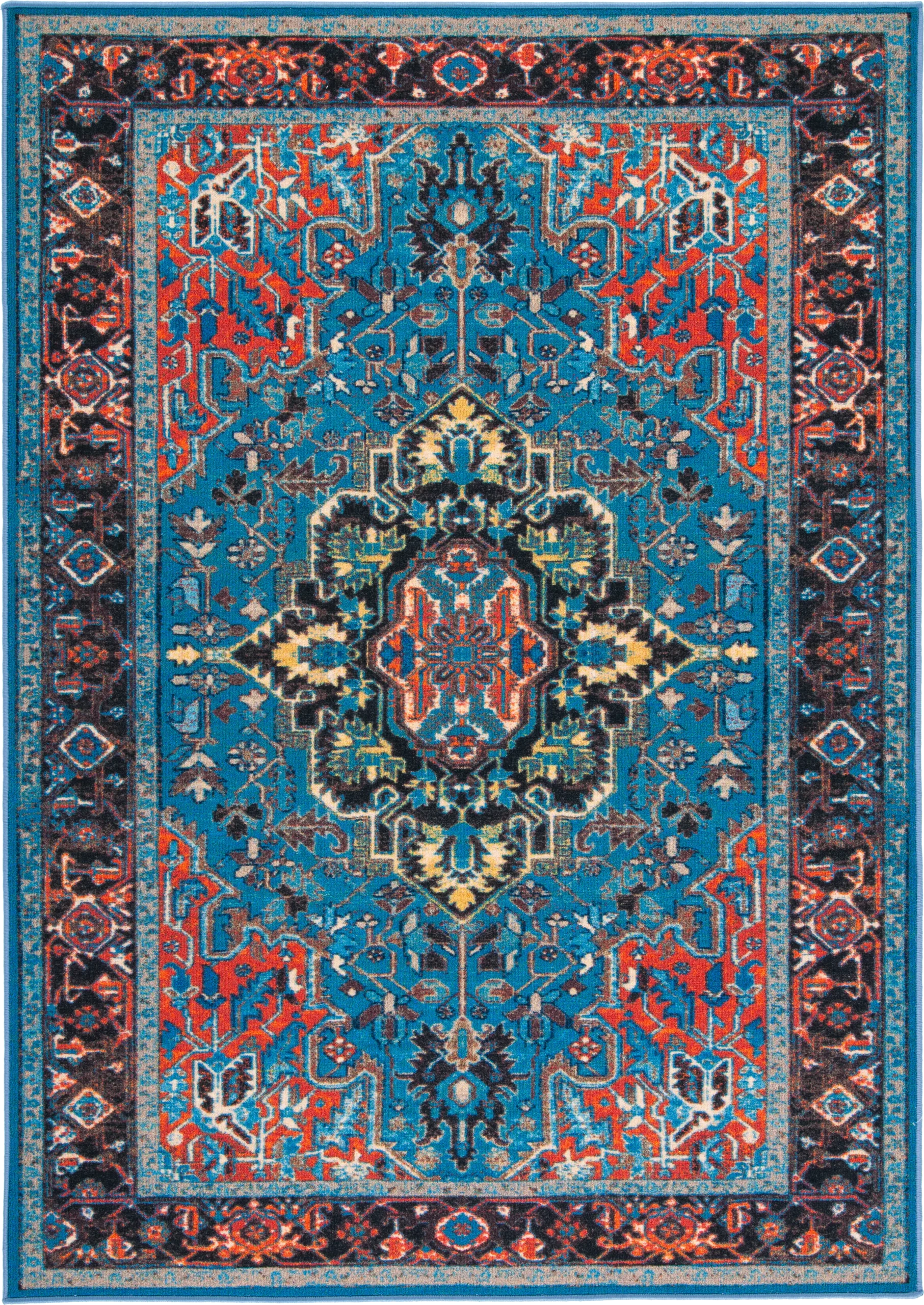 Carigna Blue/Multi 5'5 x 7'7 Rug