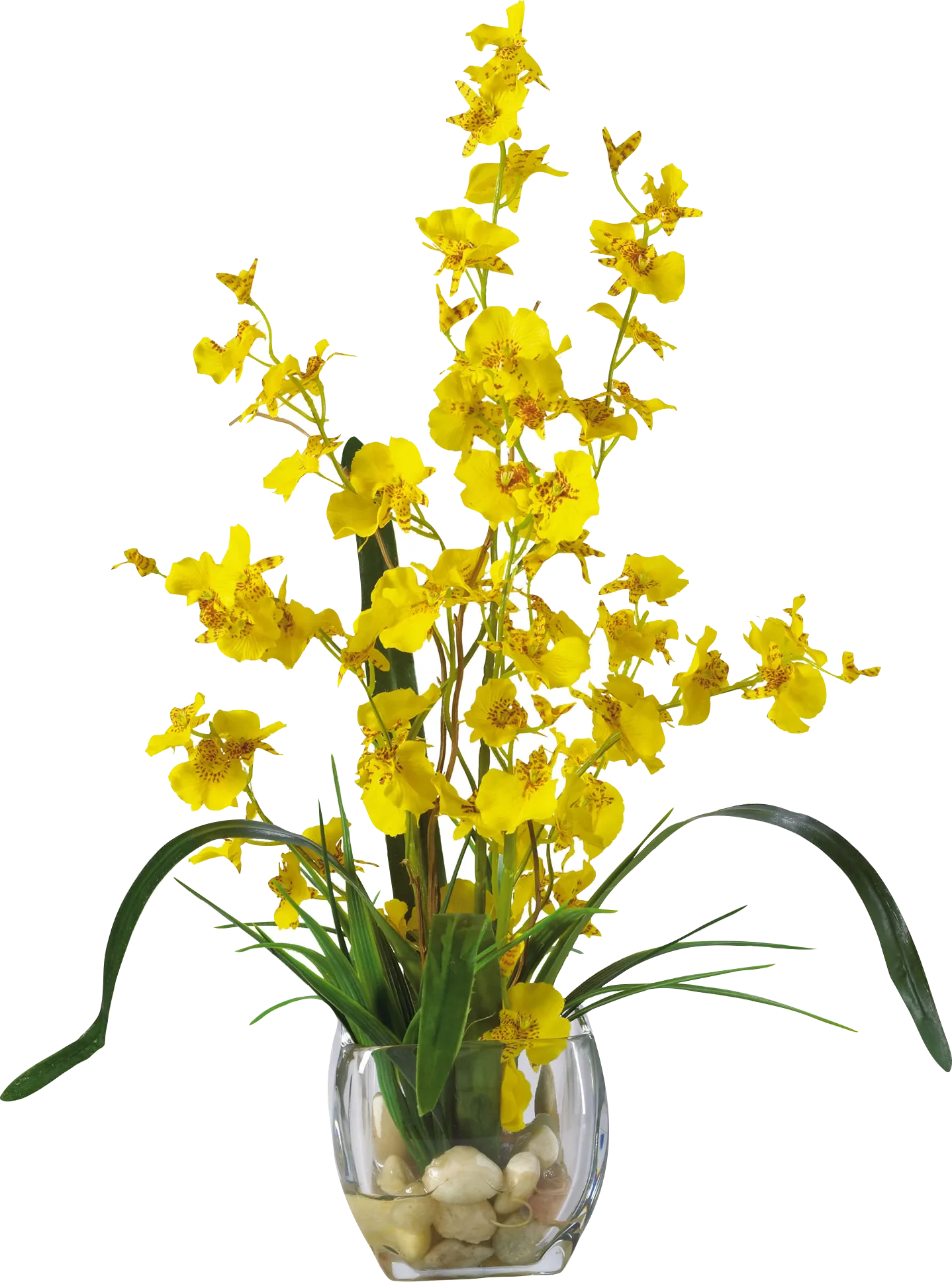Bianey Yellow Orchid Silk Floral