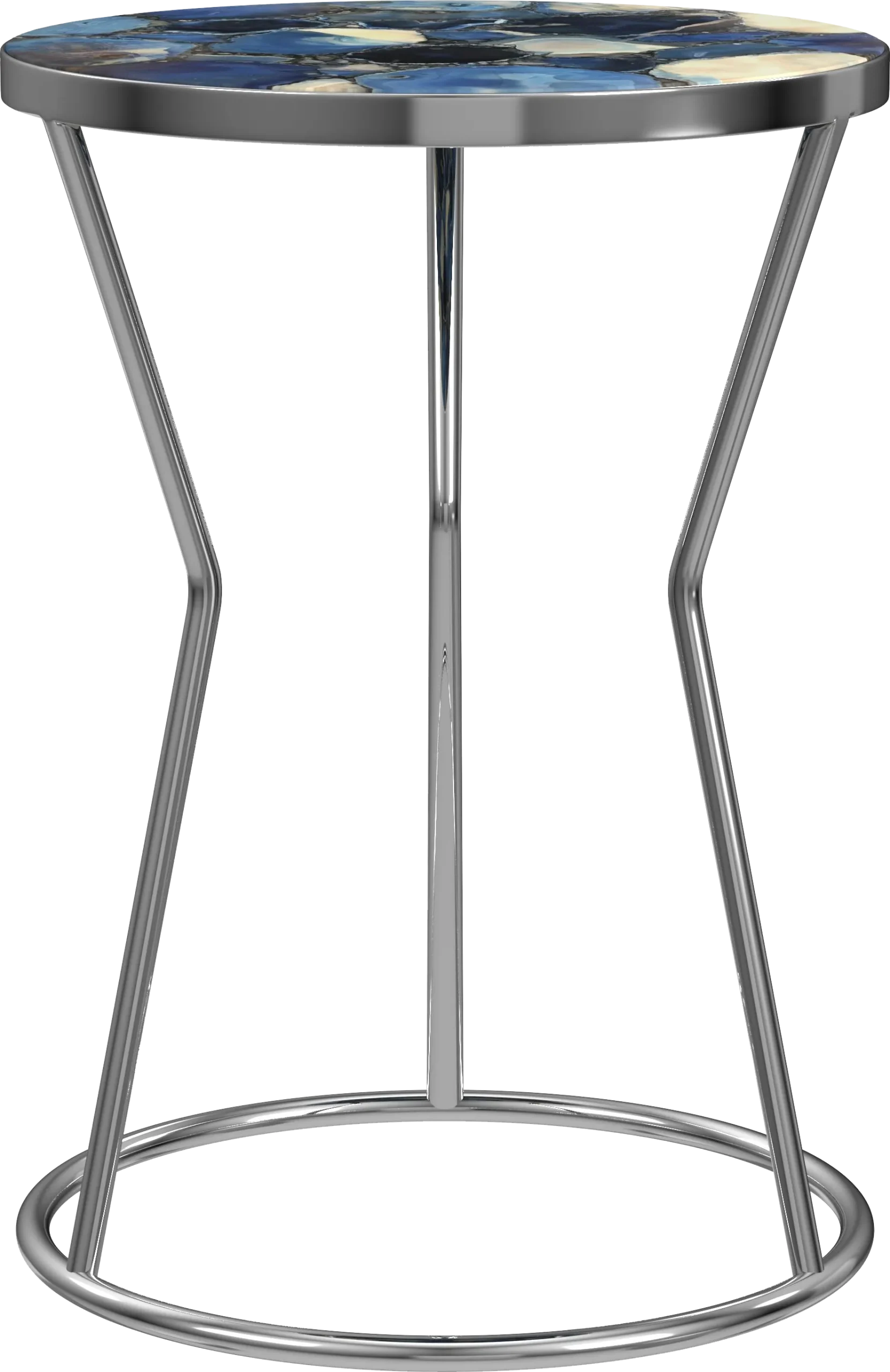 Belvidere Silver Accent Table