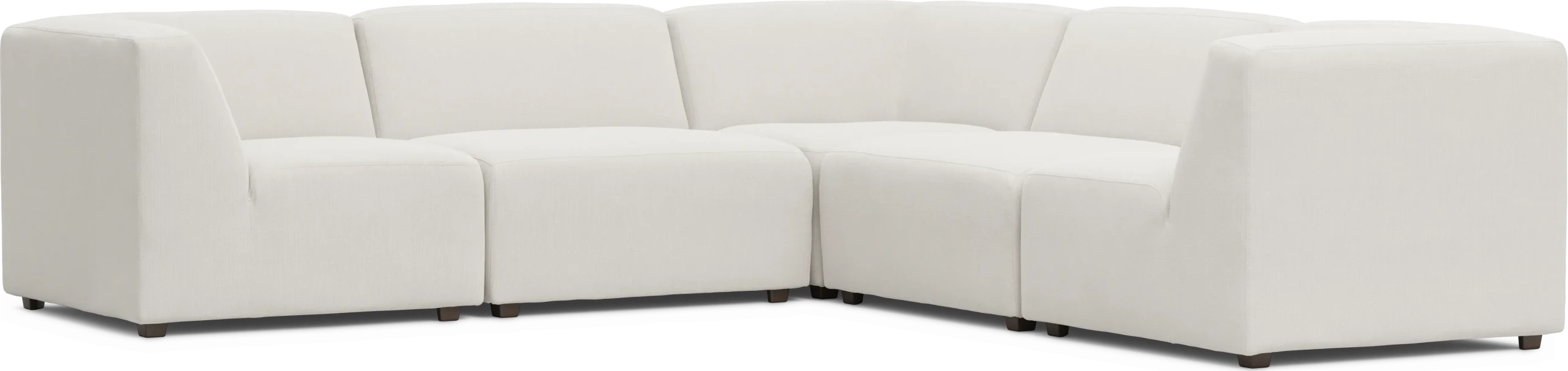 Calay 5 Pc Outdoor Sectional with Vapor Slipcovers