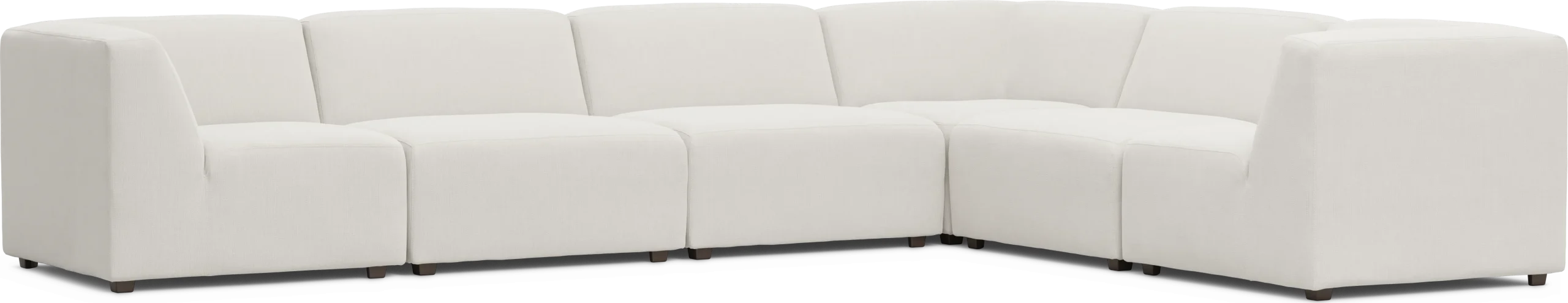 Calay 6 Pc Outdoor Sectional with Vapor Slipcovers
