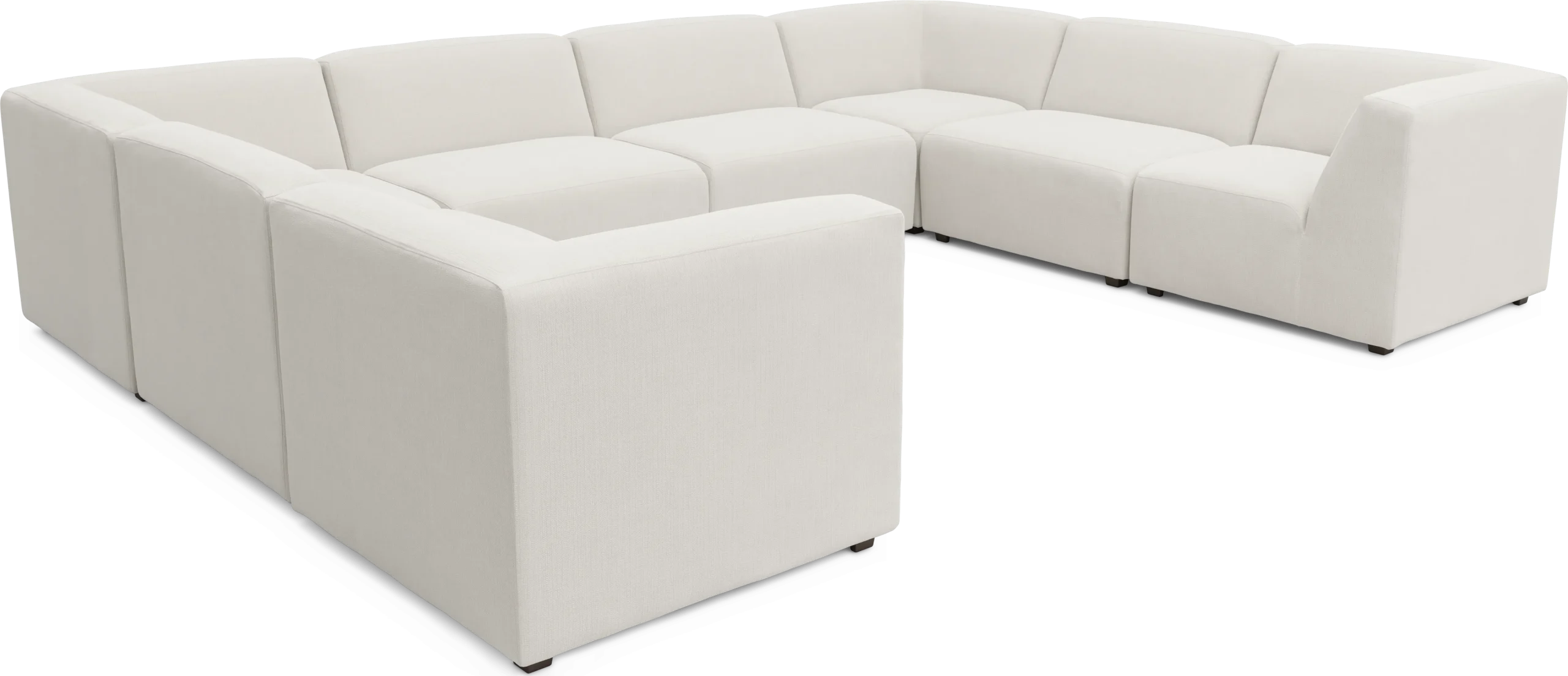 Calay 8 Pc Outdoor Sectional with Vapor Slipcovers