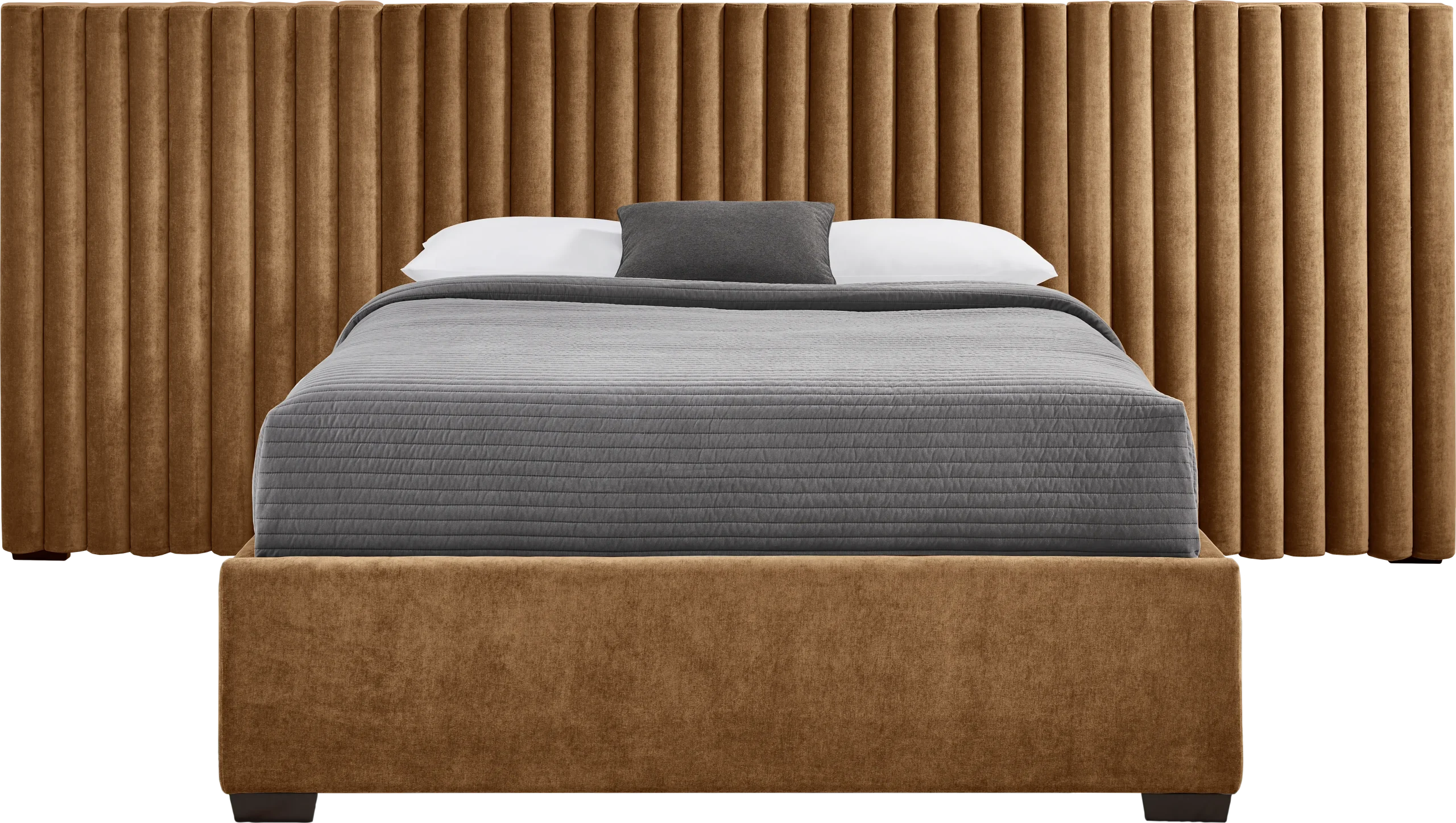 Belvedere Cognac 4 Pc Queen Upholstered Wall Bed