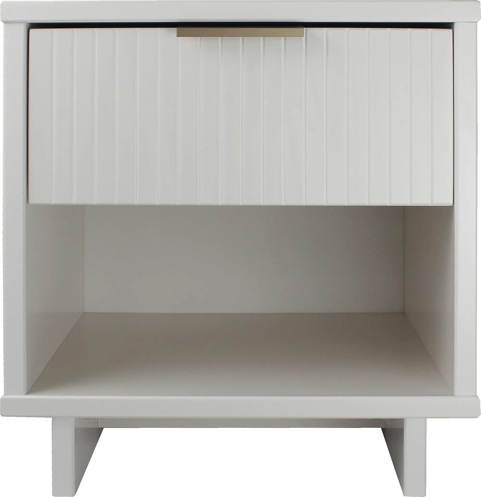 Bremmer V White Nightstand