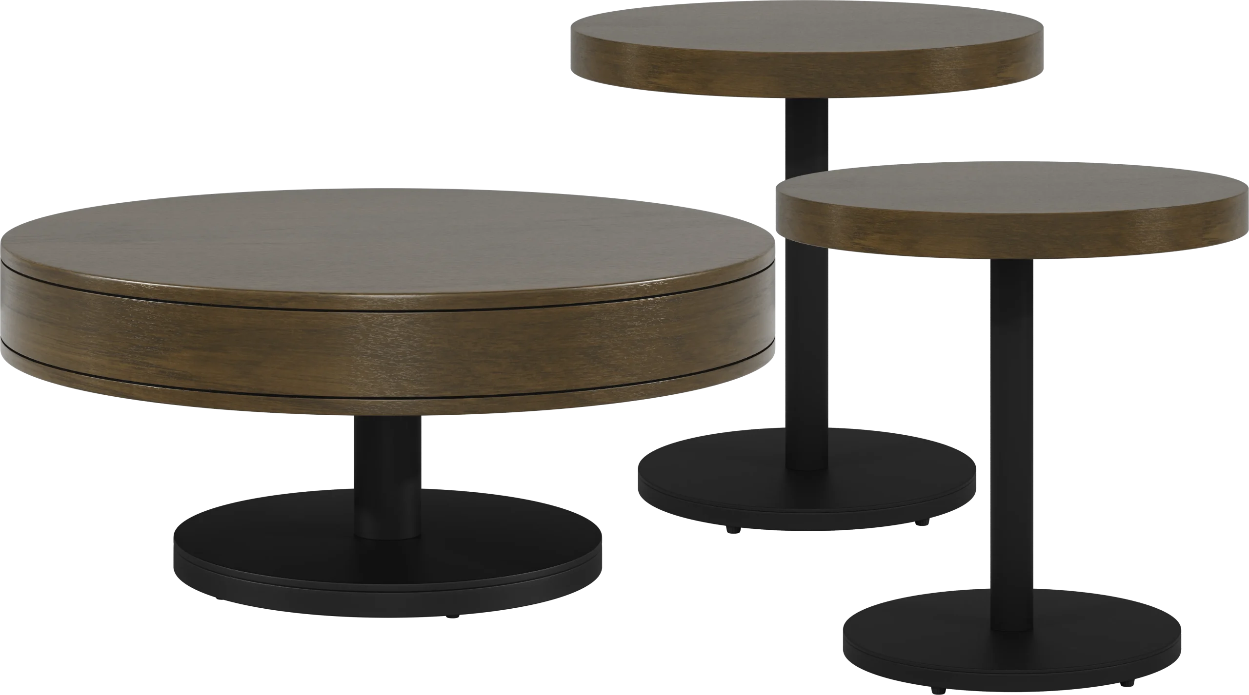 Charmaine Brown 3 Pc Table Set