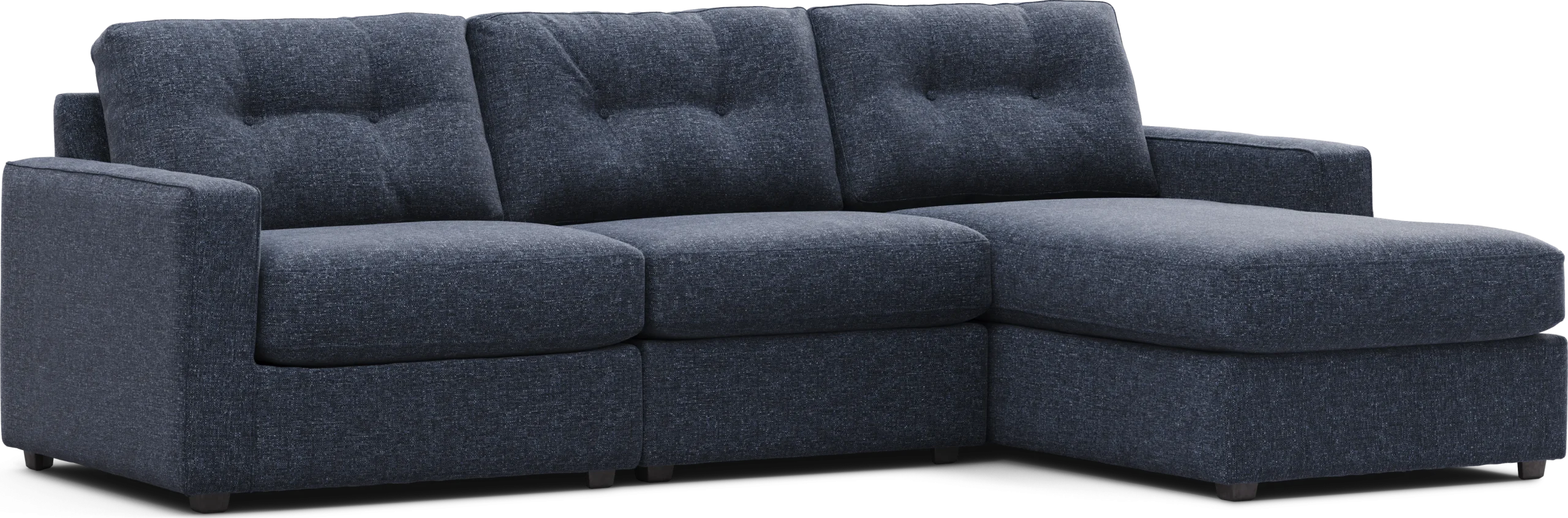Dark Blue 3 Pc Power Reclining ModularOne