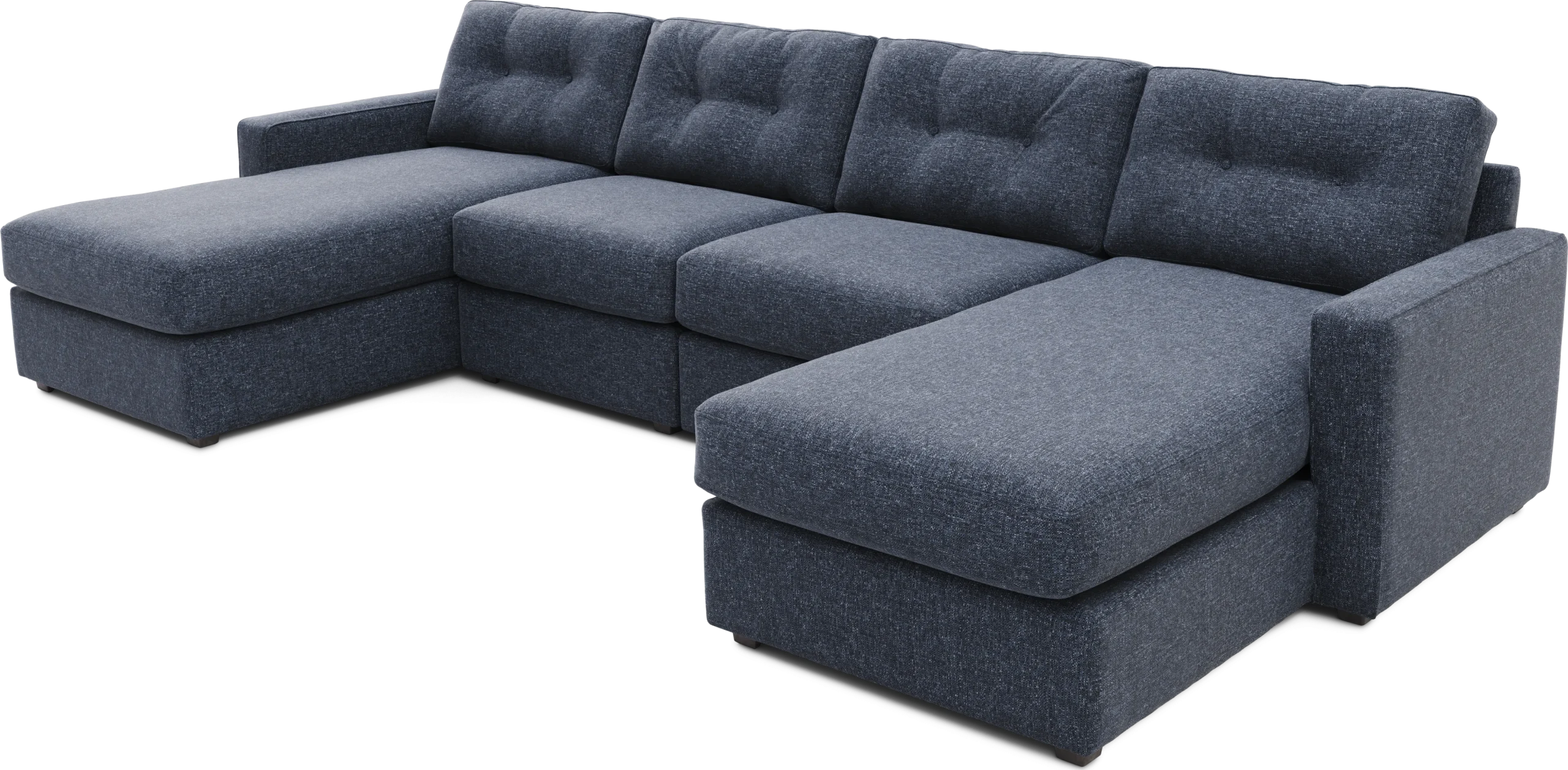 Dark Blue 4 Pc Power Reclining ModularOne