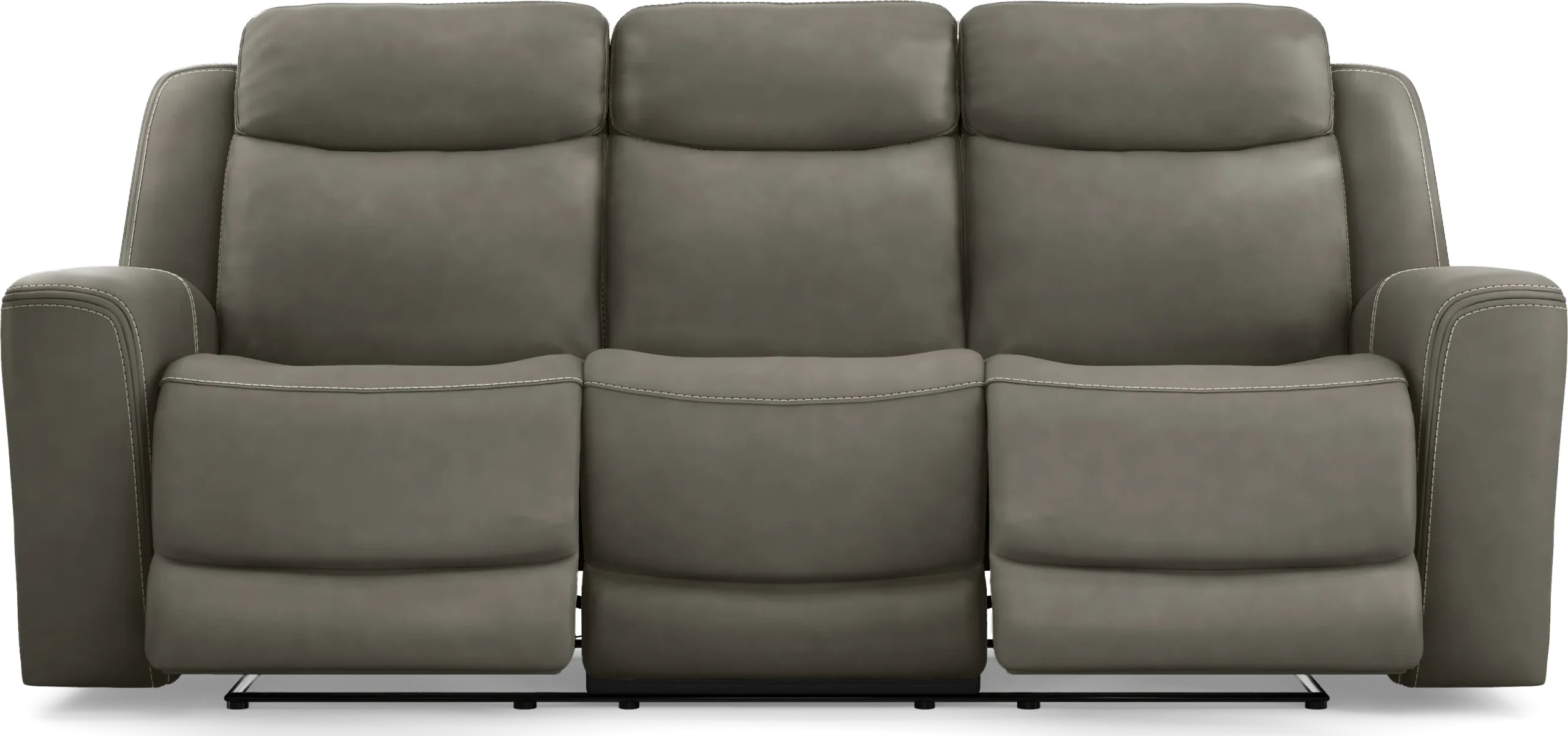 Davidson Leather Dual Power Reclining Sofa