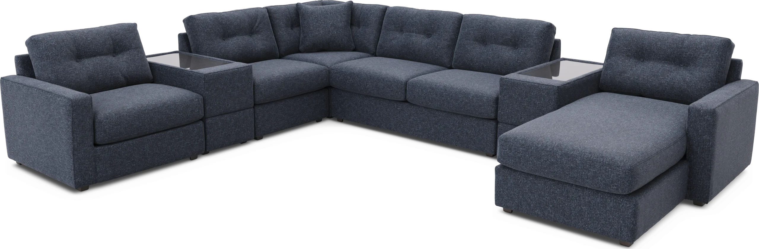 Dark Blue 7 Pc ModularOne Sleeper