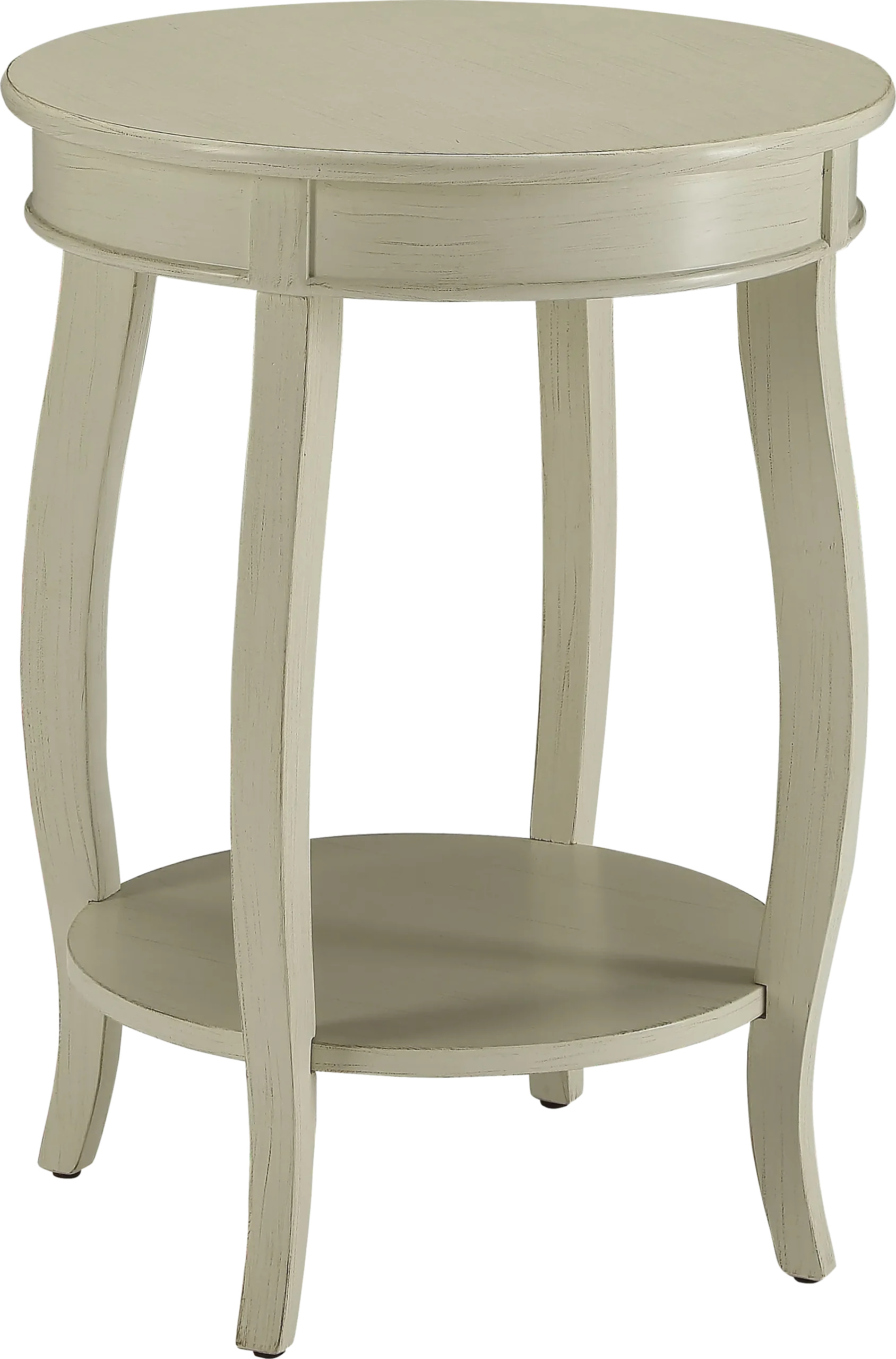 Chloris White Accent Table