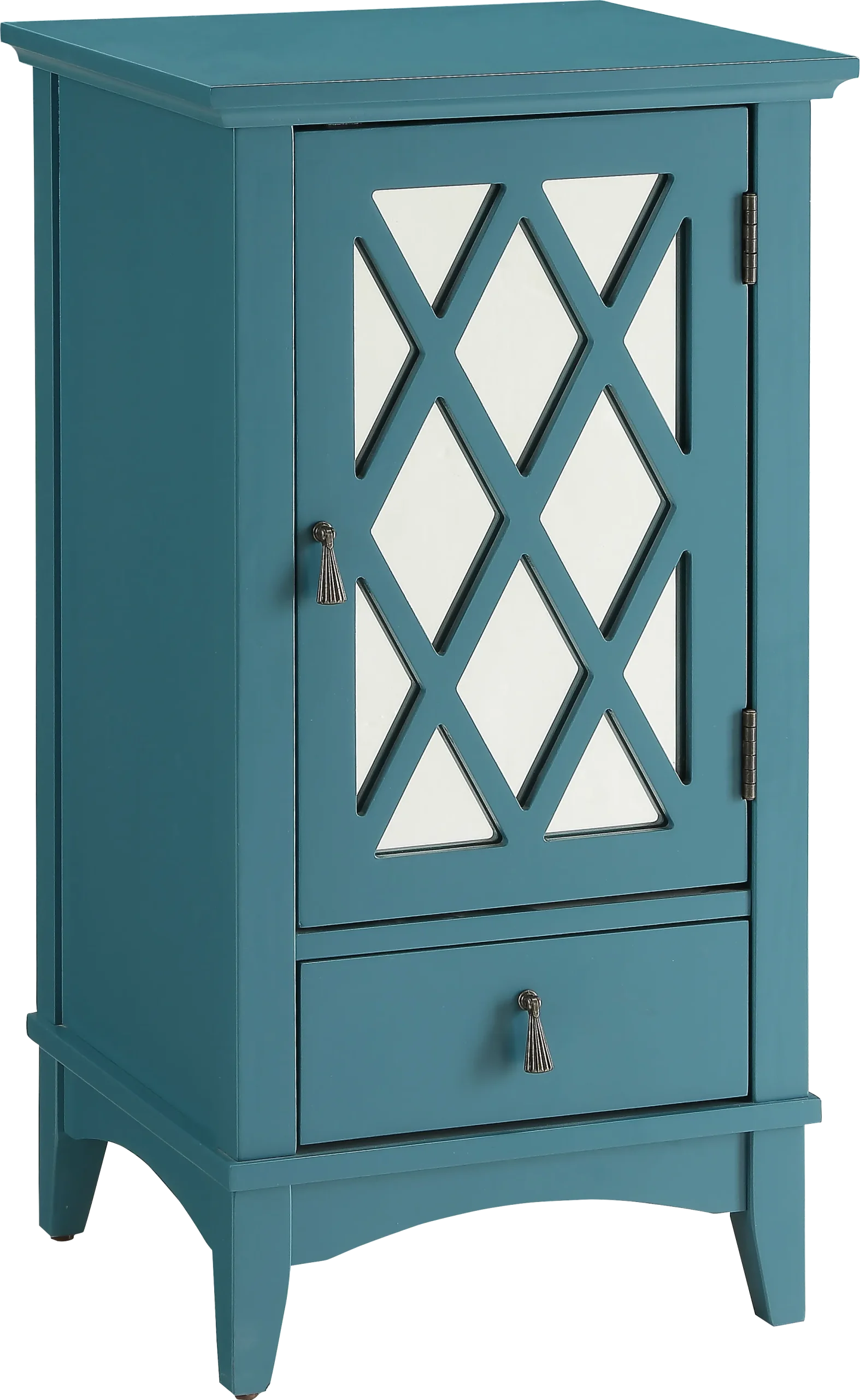 Darla Blue Accent Cabinet