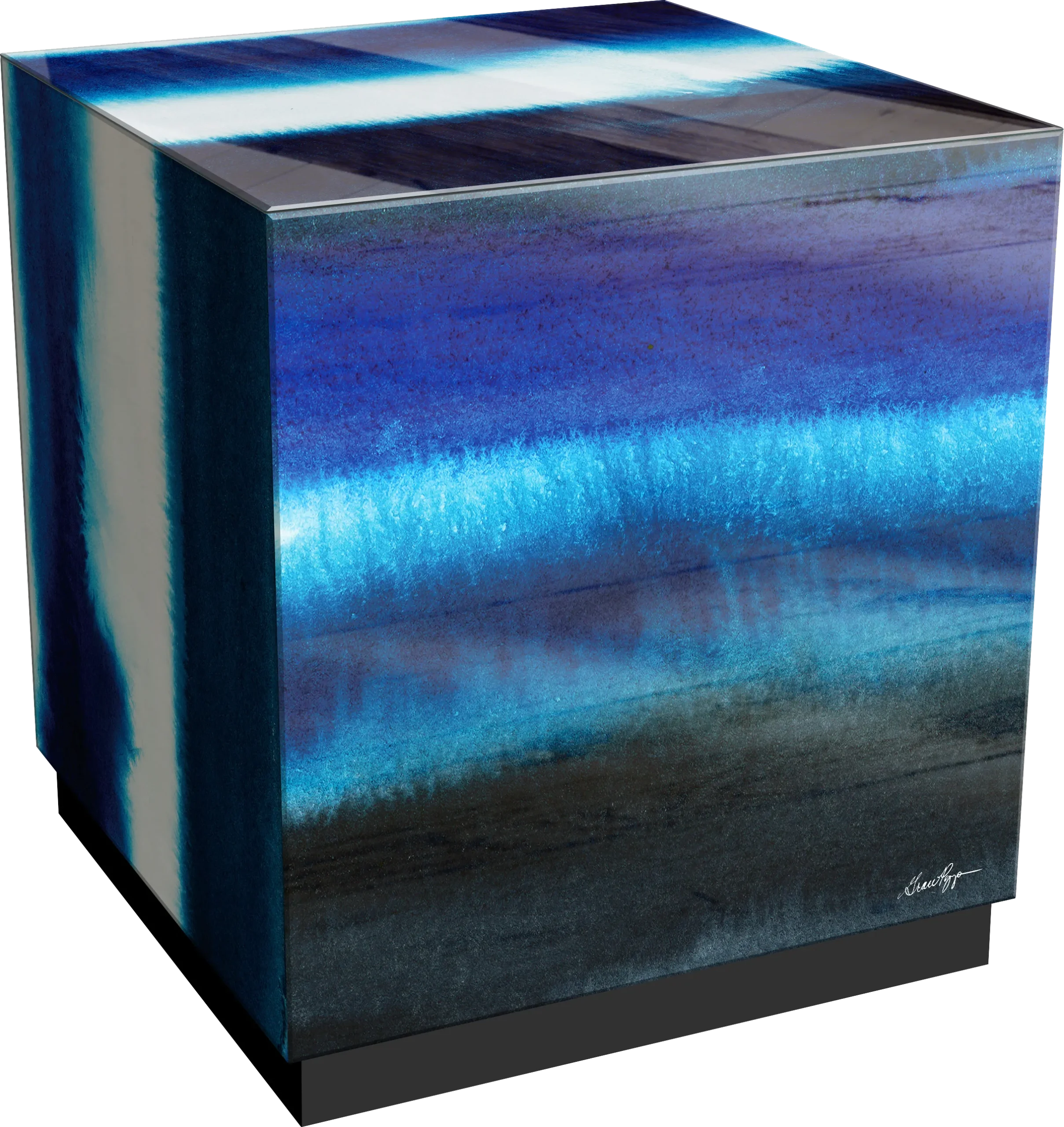 Chivira Blue Accent Table