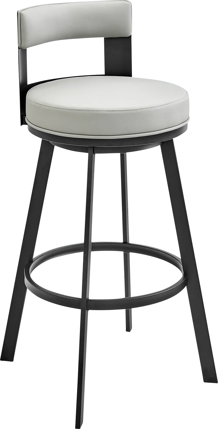 Camver Gray Swivel Barstool