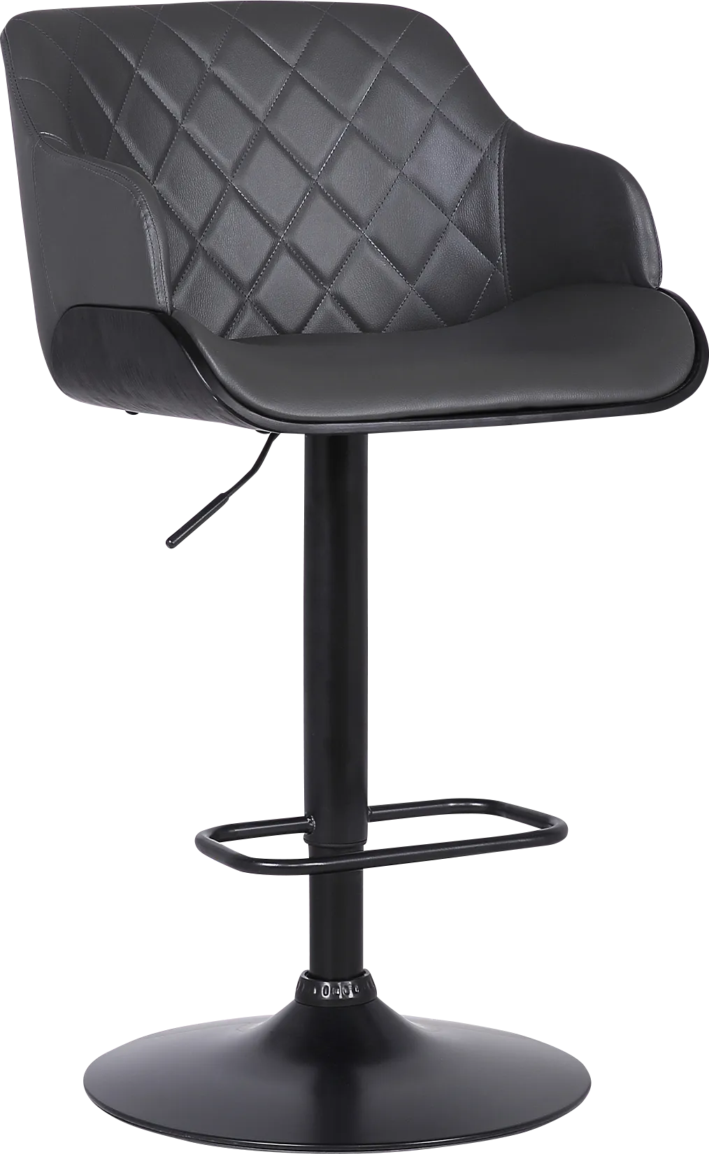 Brirey Gray Adjustable Barstool