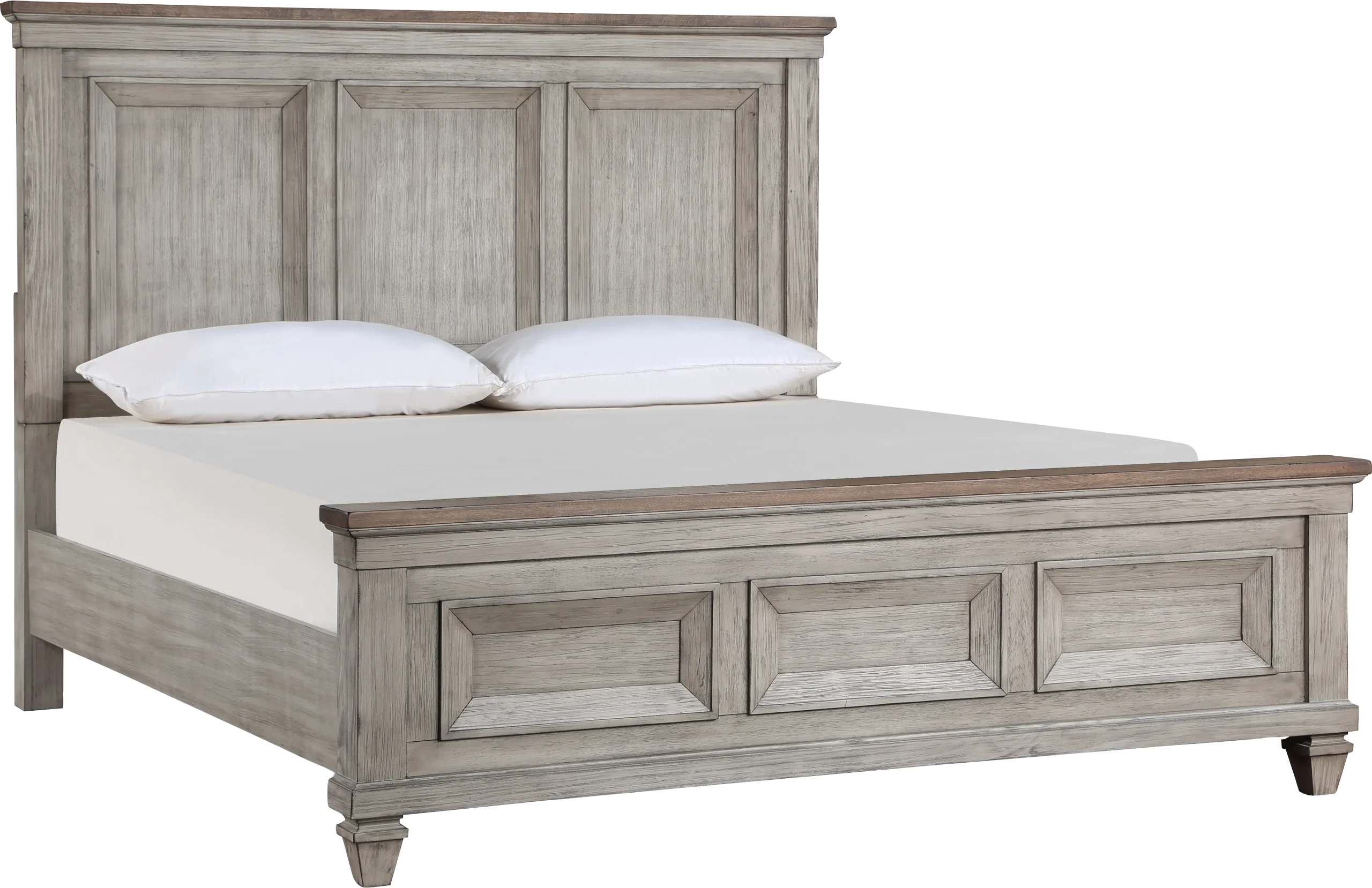 Bridgewood Cream 3 Pc Queen Panel Bed