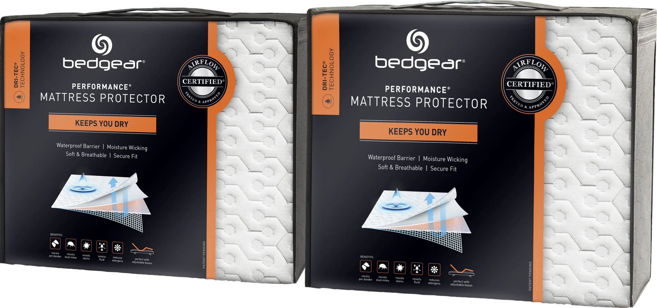 Bedgear Dri-Tec California King Mattress Protector Bundle