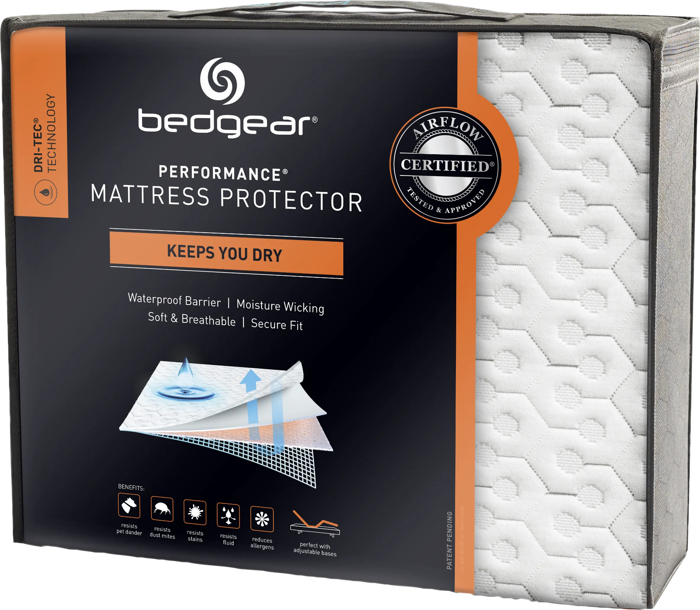 Bedgear Dri-Tec Split King Mattress Protector (2 TWXL)