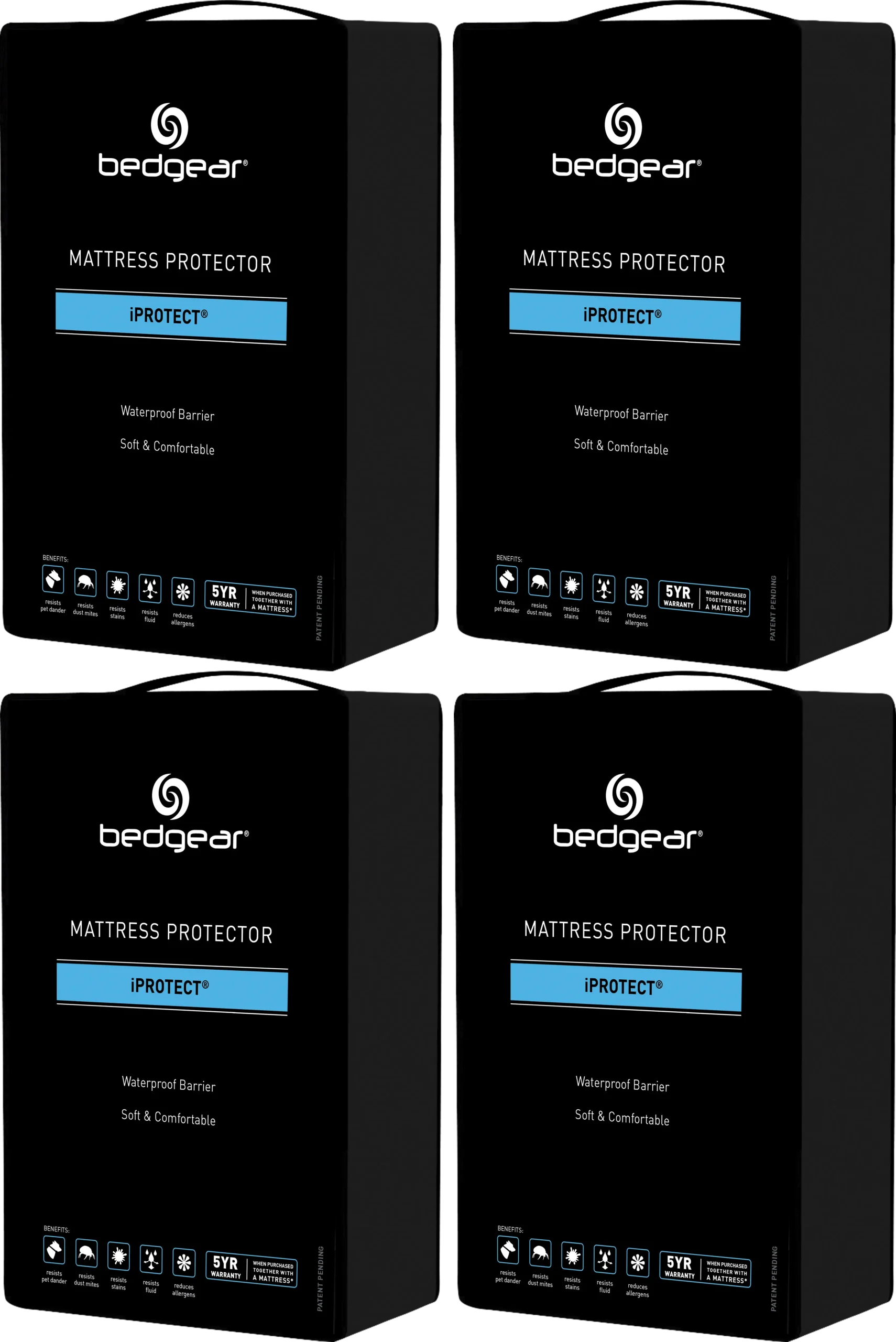 Bedgear iProtect Split King Mattress Protector Bundle