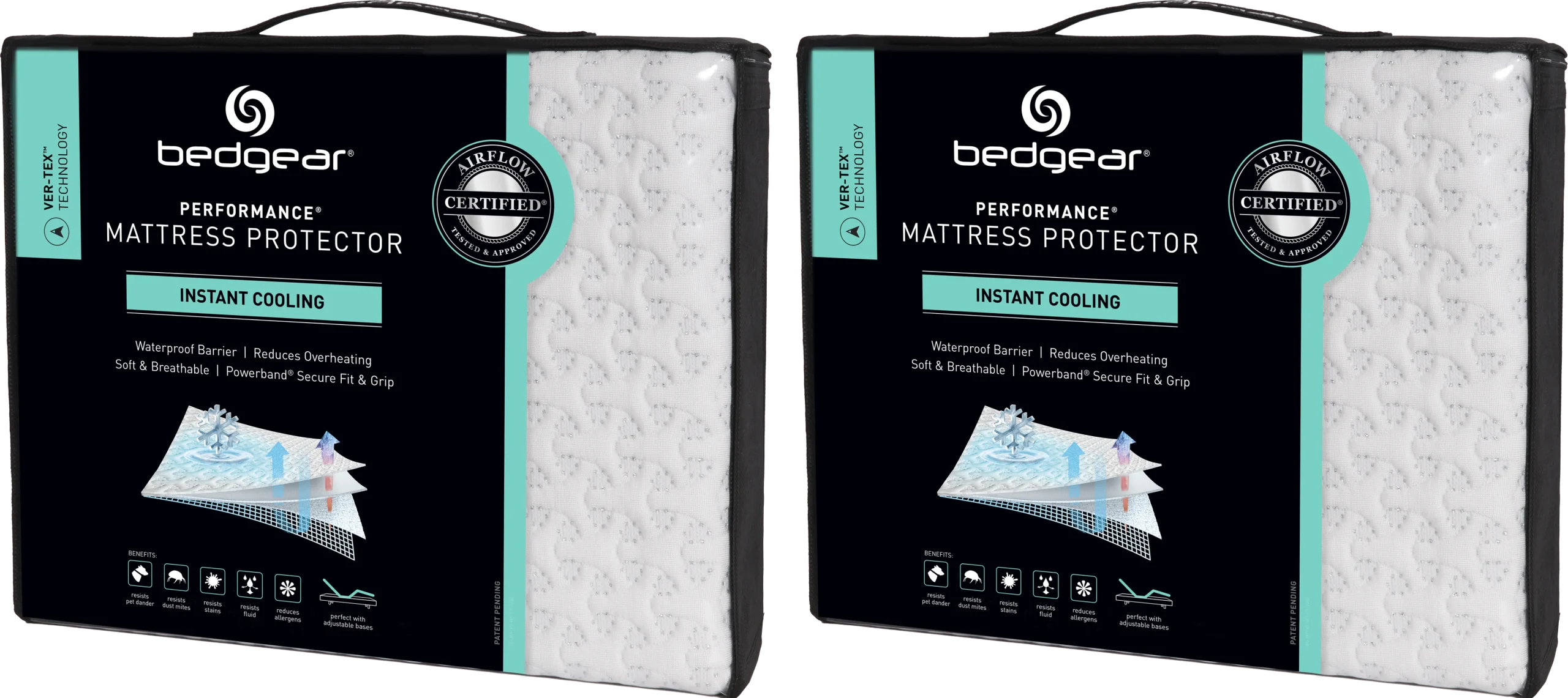 Bedgear Ver-Tex King Mattress Protector Bundle