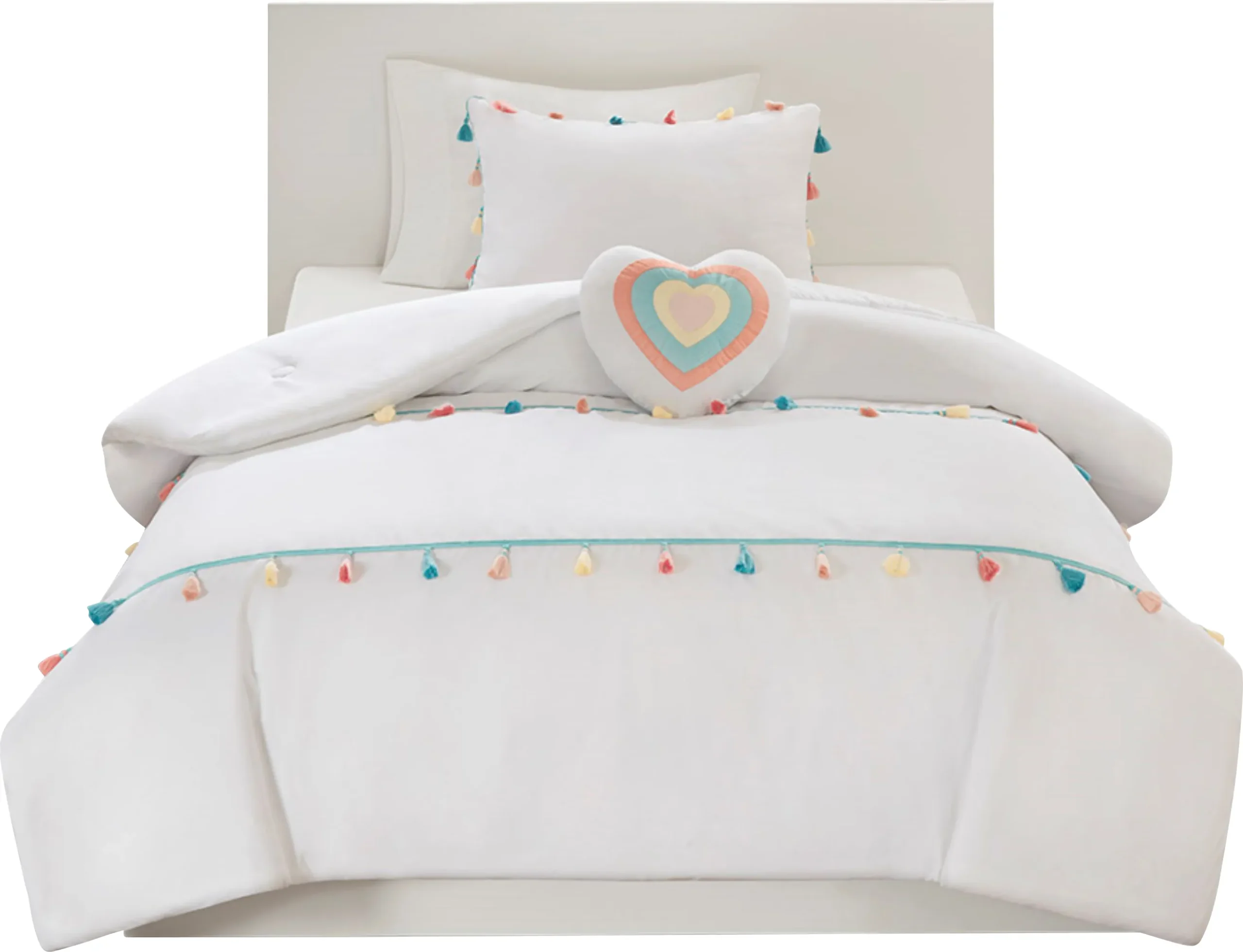 Devka White Full Comforter Set