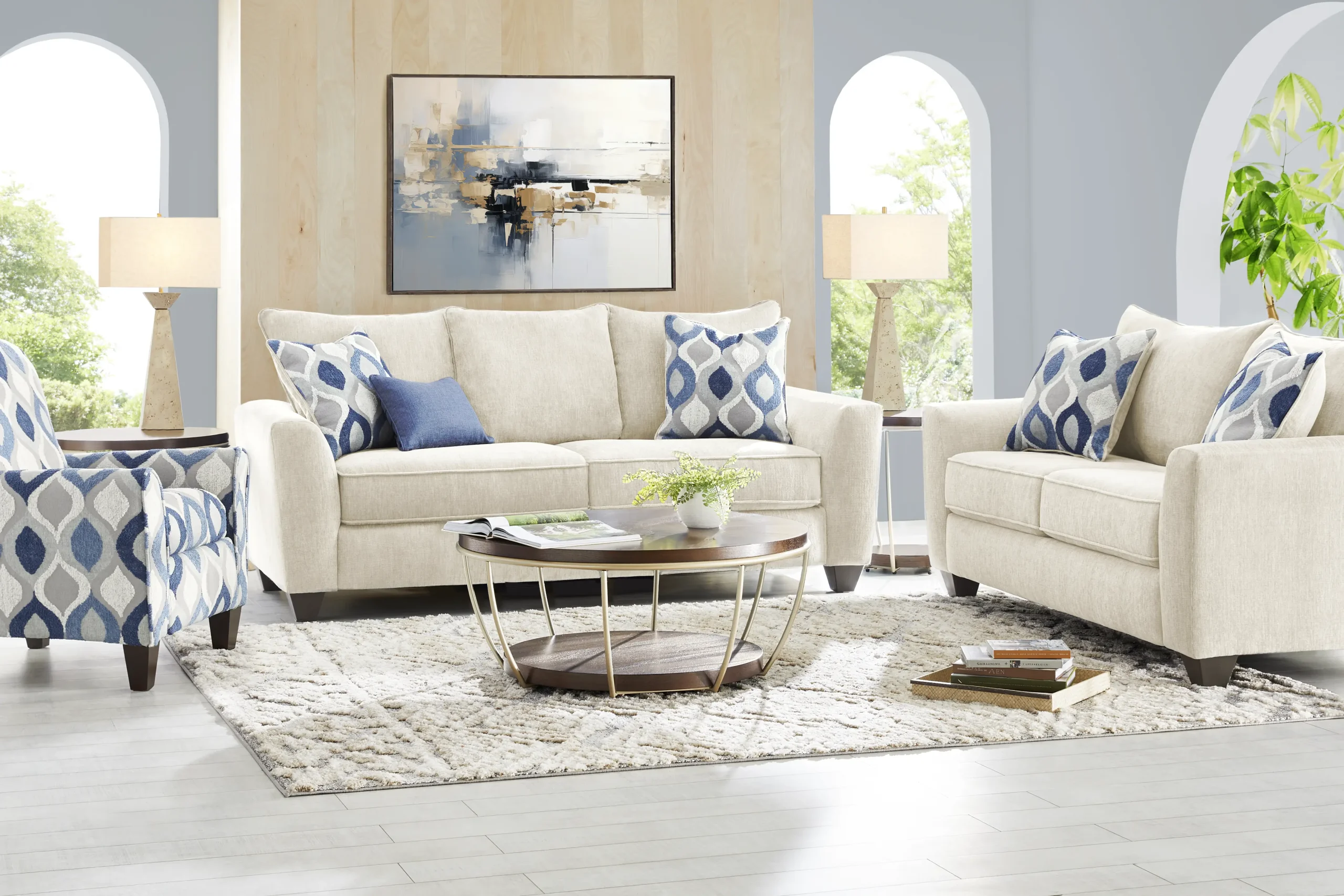 Dennin Heights 8 Pc Premium Sleeper Living Room Set