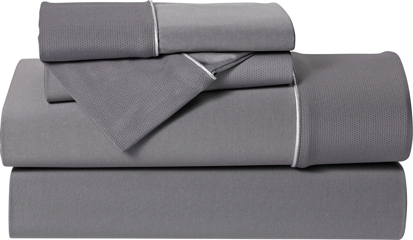 Bedgear Dri-Tec Gray 5 Pc Split King/Split California King Bed Sheet Set