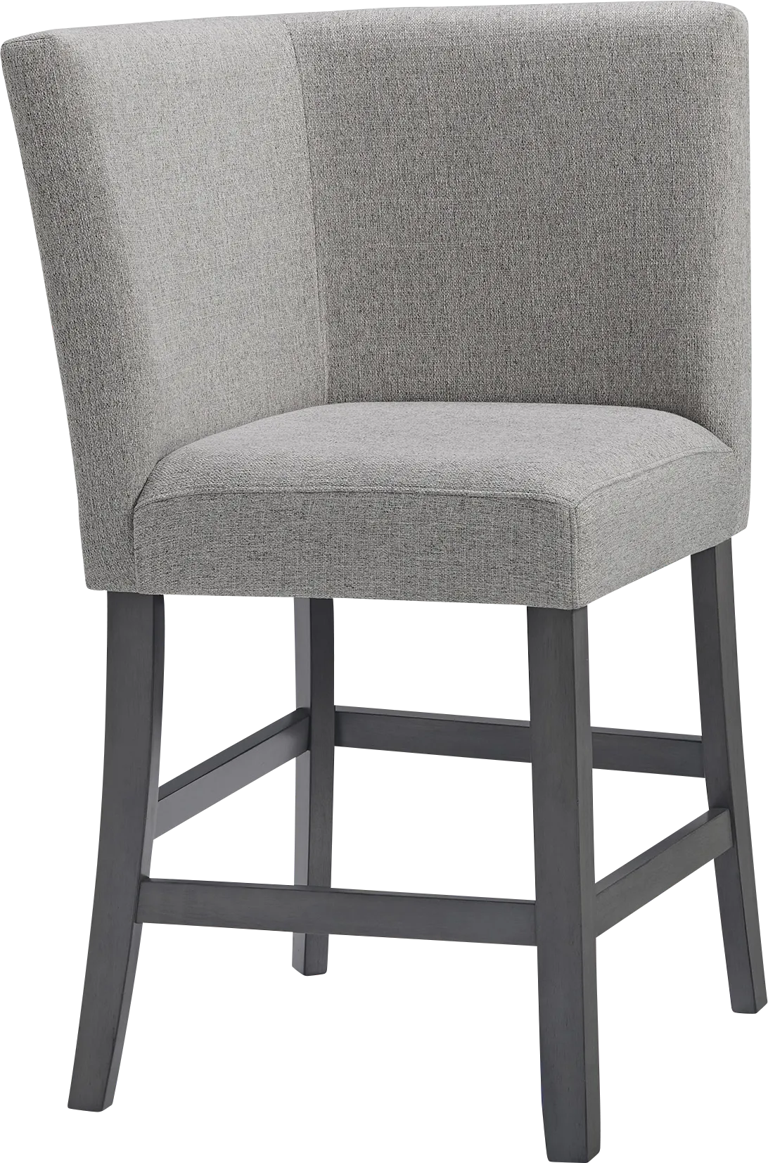 Binebtat Gray Counter Height Corner Bench