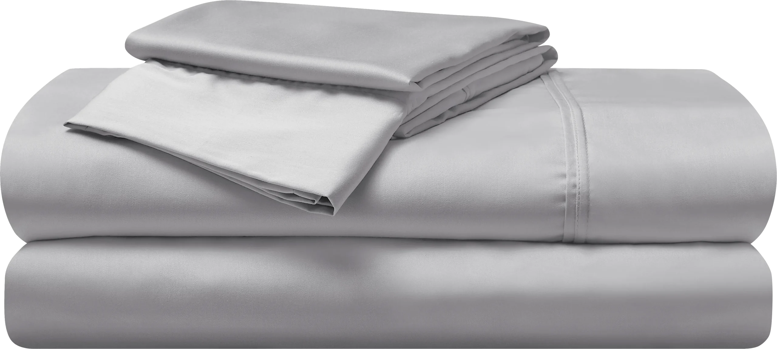 Bedgear Hyper-Cotton Light Gray 3 Pc Twin Bed Sheet Set