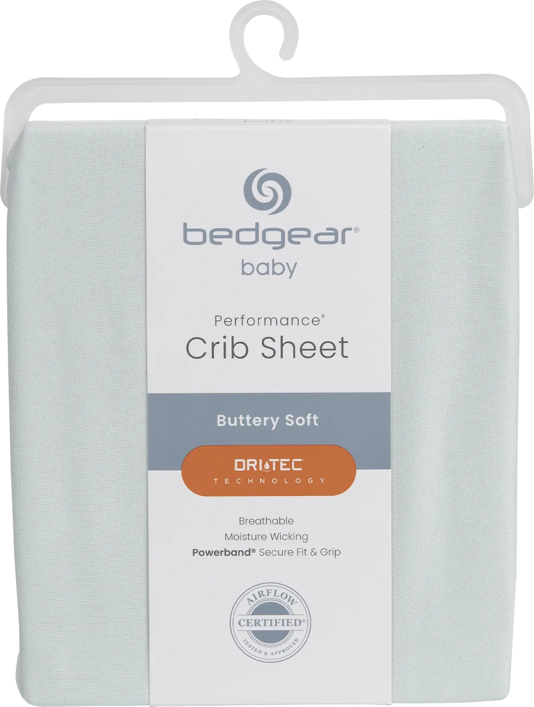 Bedgear Dri-Tec Light Green Crib Bed Sheet