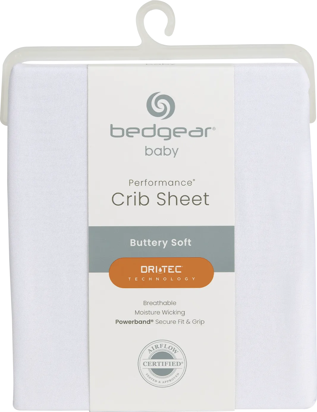 Bedgear Dri-Tec Bright White Crib Bed Sheet