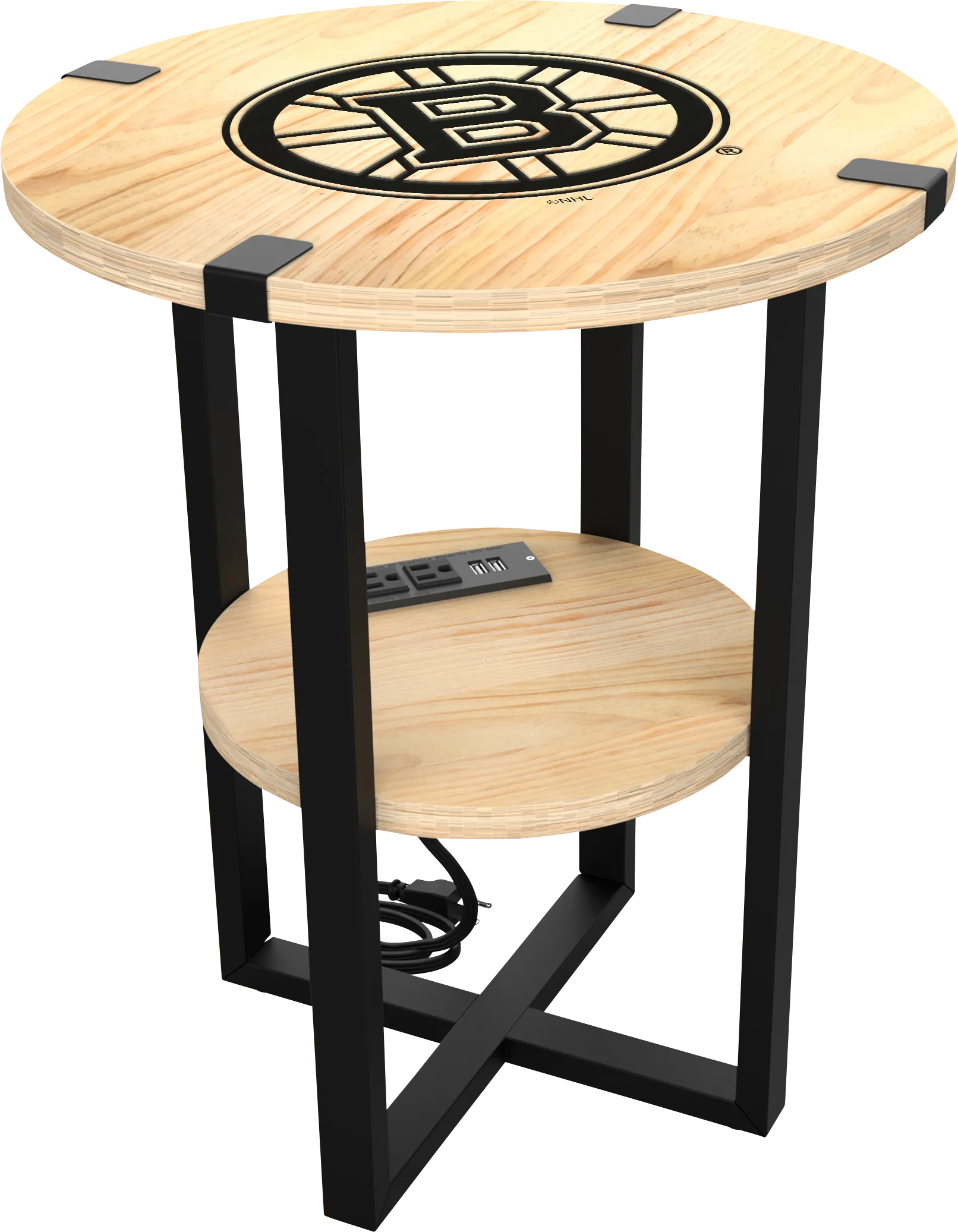 Boston Bruins Side Table