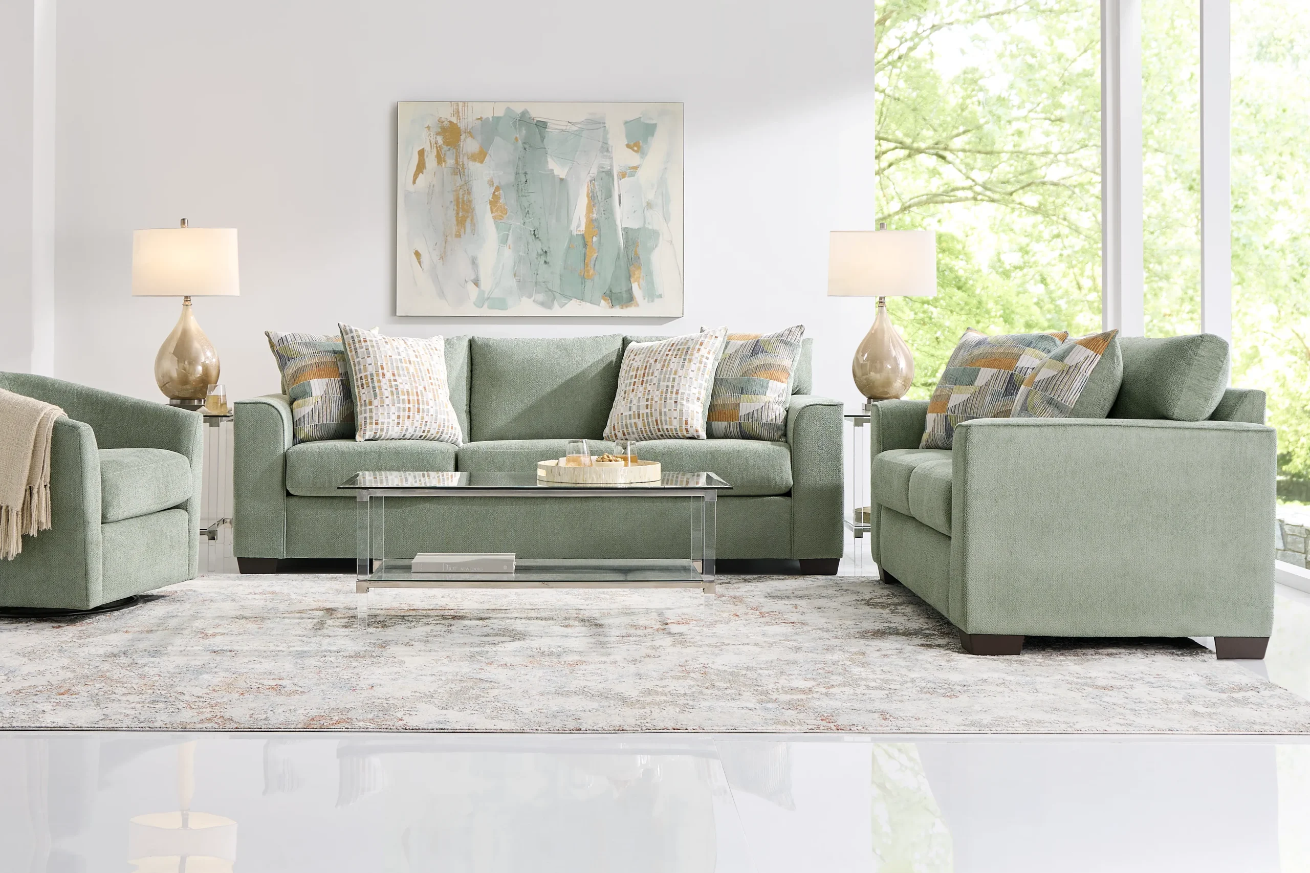 Delcrest 7 Pc Living Room Set
