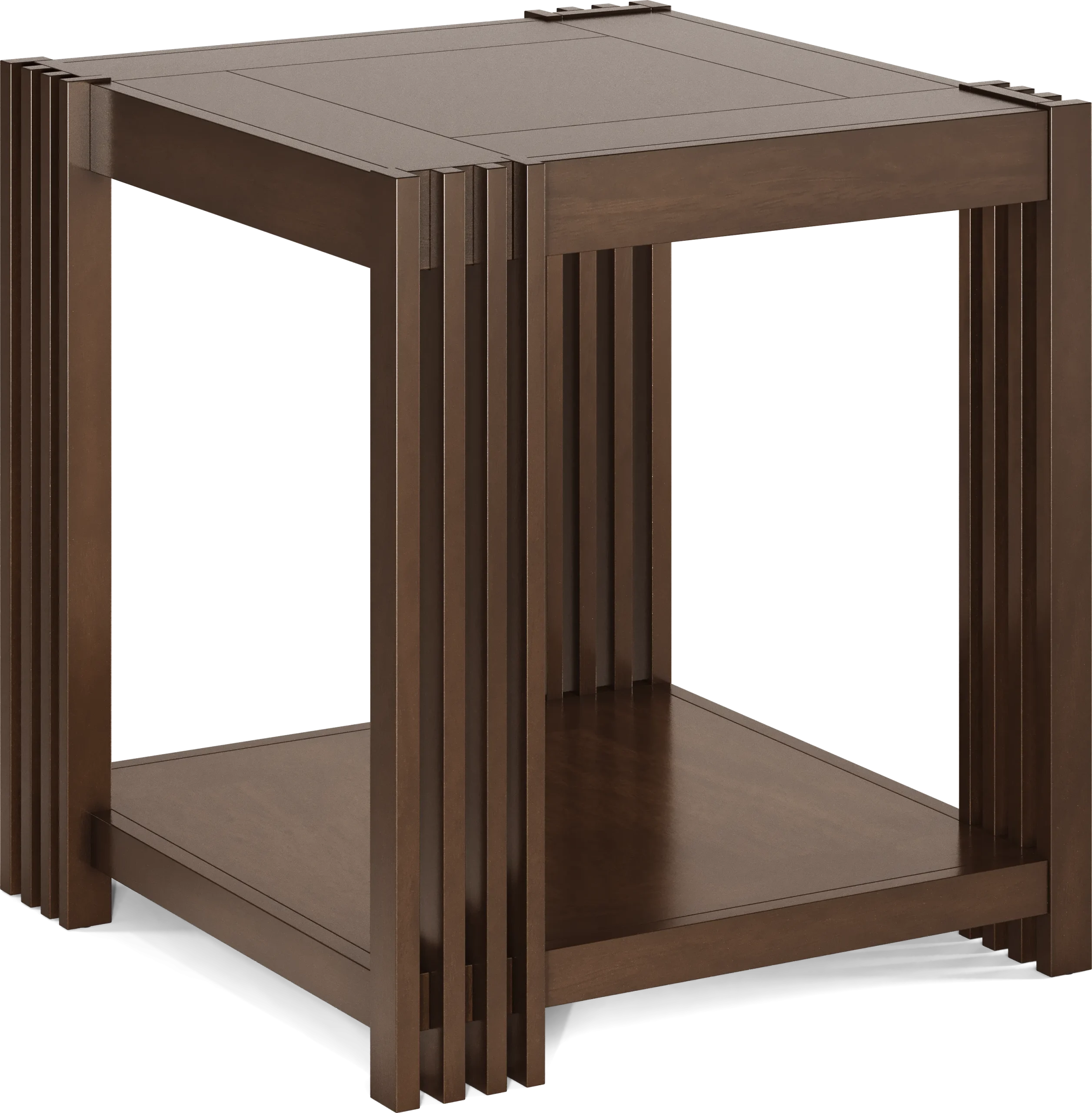 Camellia Brown Cherry Finish End Table