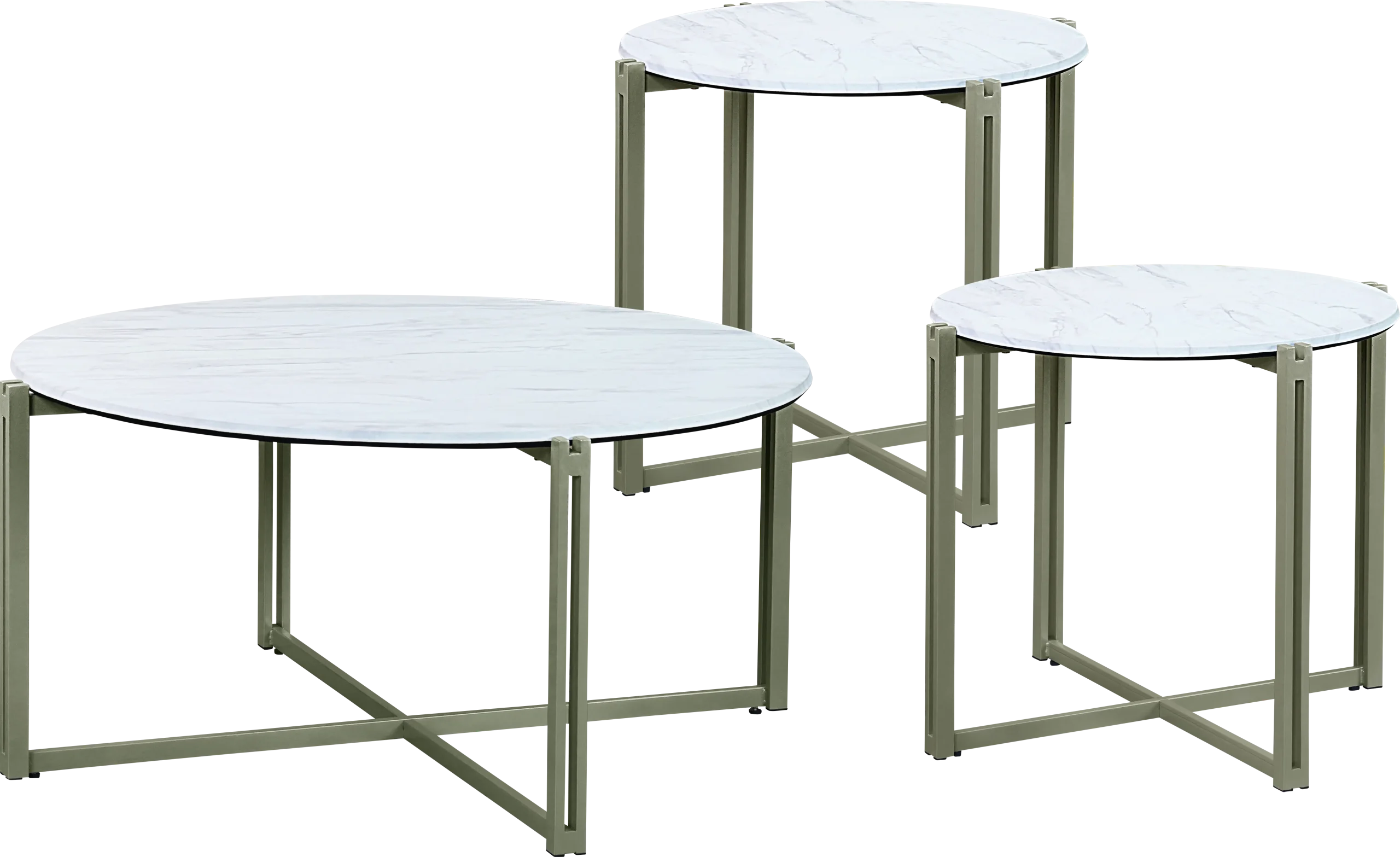 Bonito Beige 3 Pc Table Set