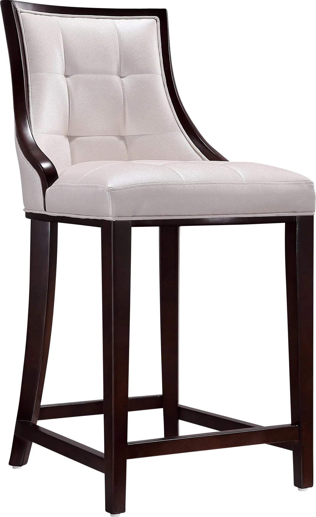 Cahabay White Counter Height Stool