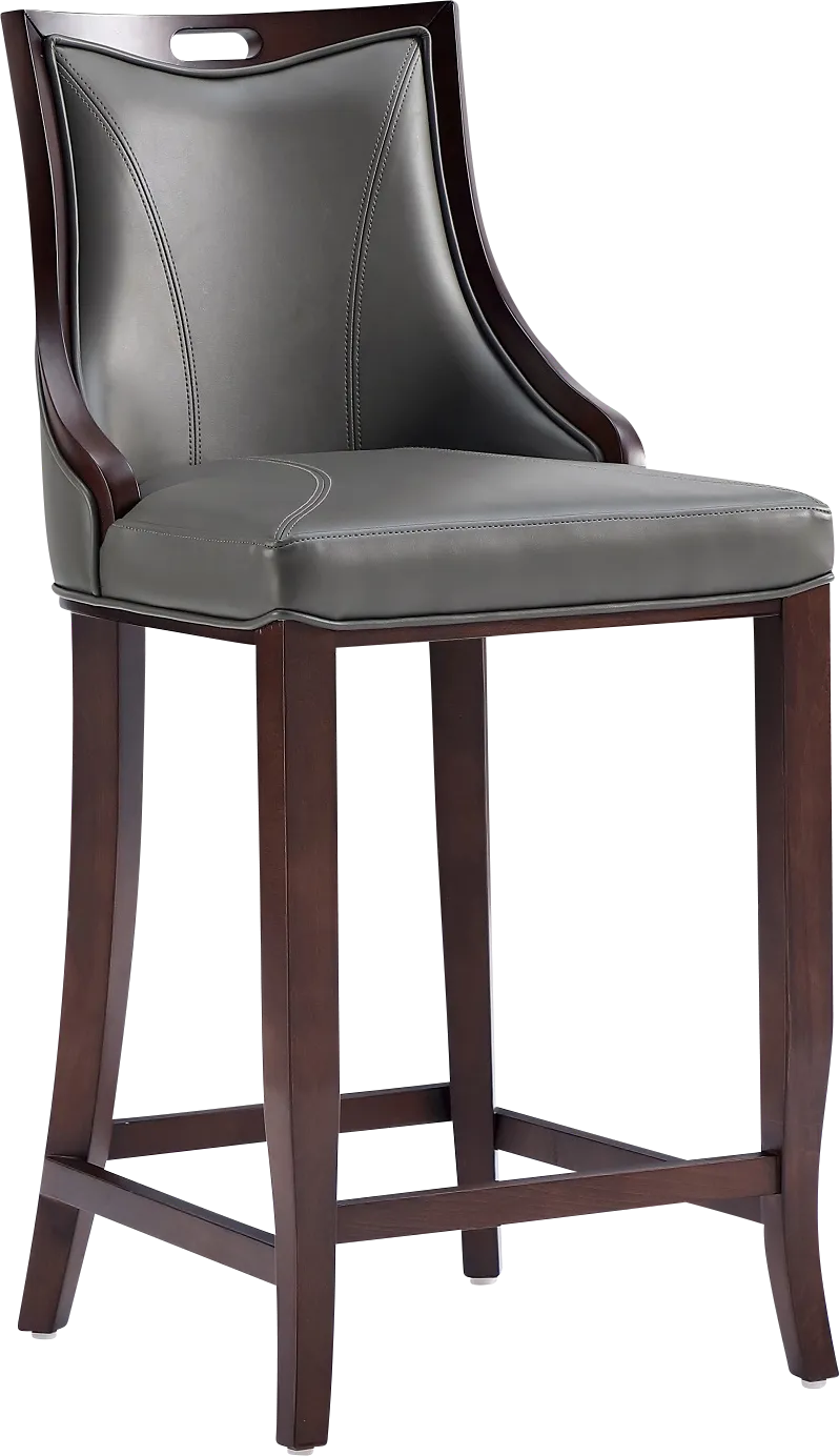 Bramblewoody Dark Gray Barstool