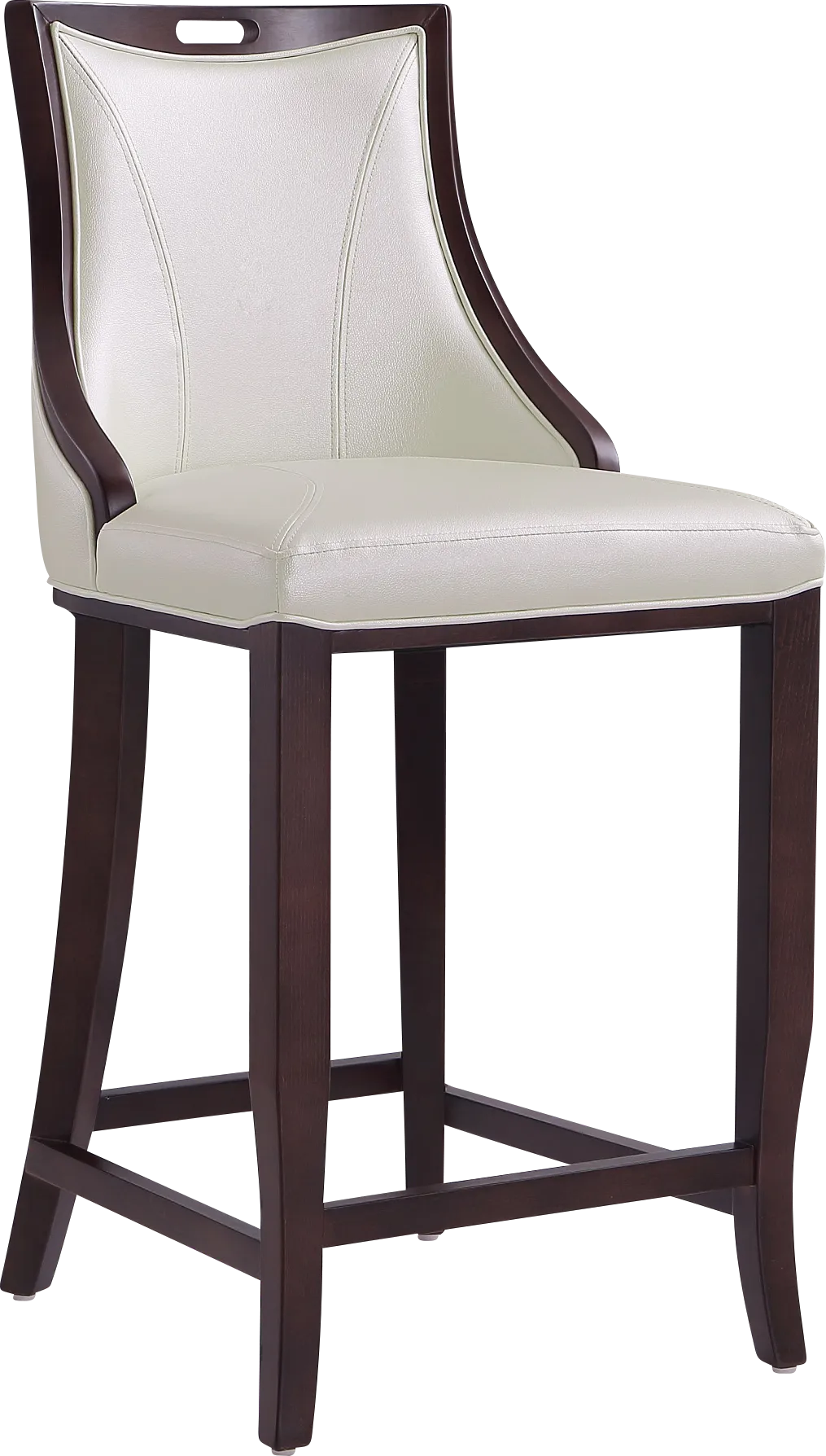 Bramblewoody White Barstool