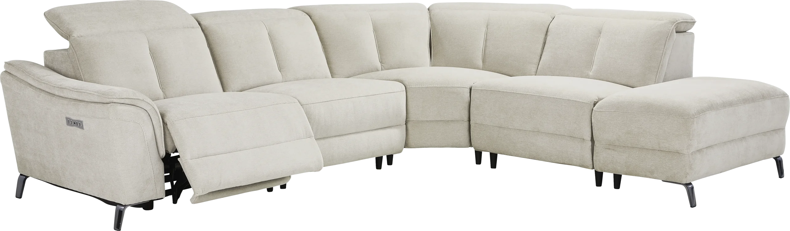 Cavani 5 Pc Dual Power Reclining Sectional