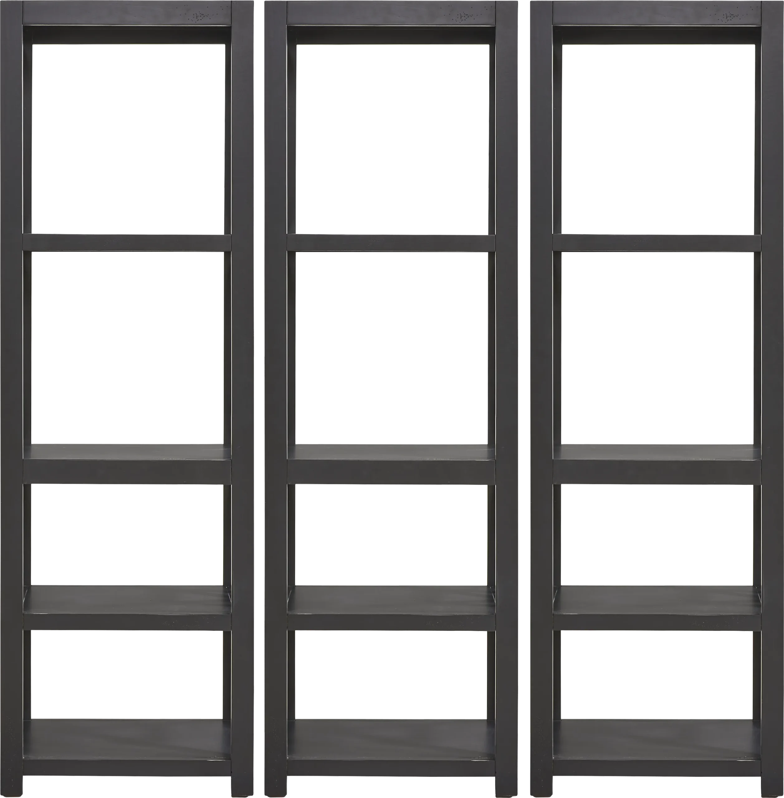 Danusa II Black 3 Pc Bookcase Set