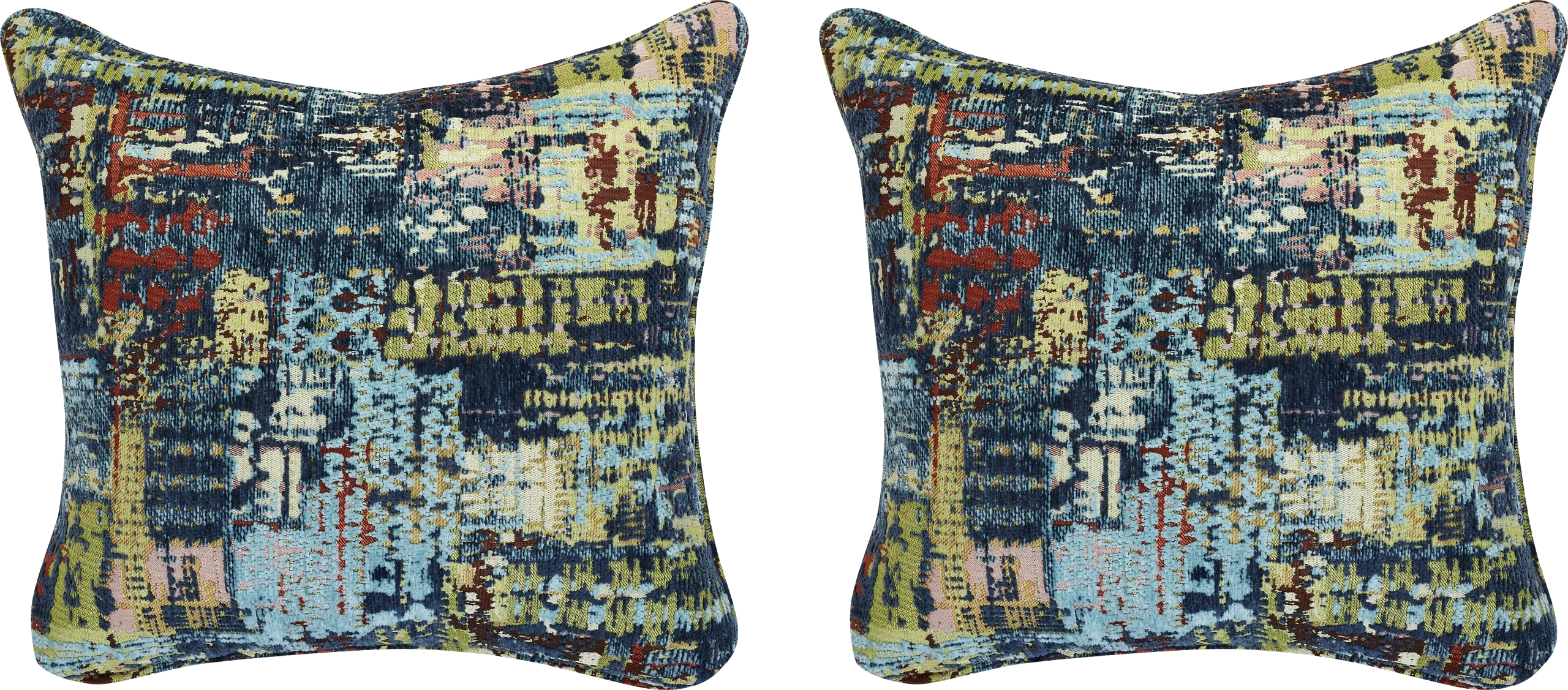 Clarita Blue Accent Pillow, Set of 2