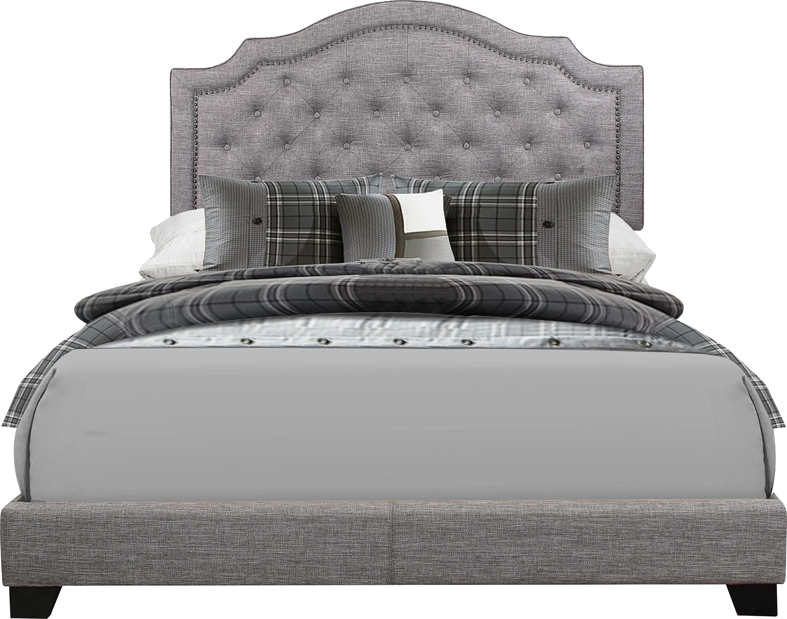 Bowerton Gray King Upholstered Bed