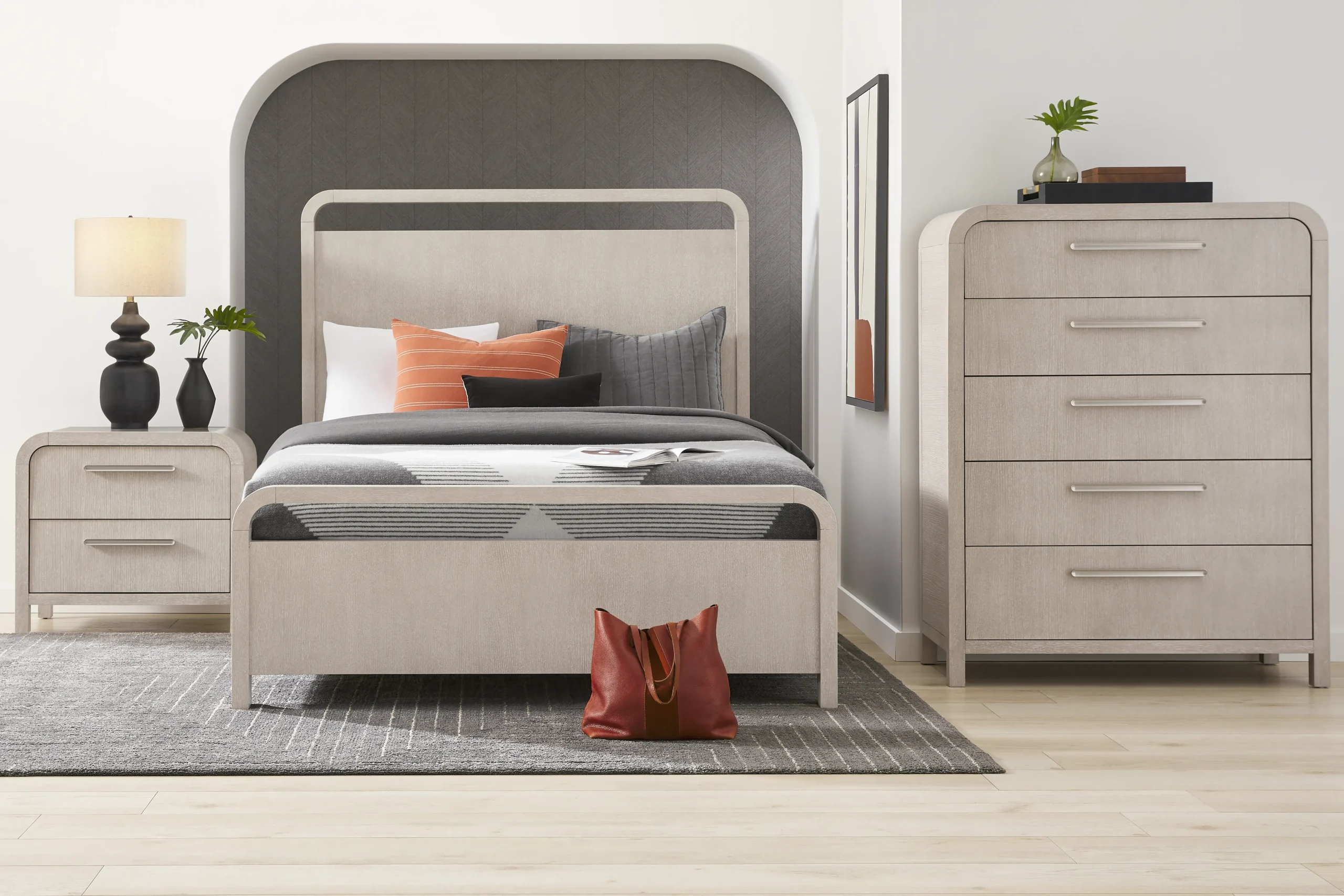 Canyon Light Gray 5 Pc King Panel Bedroom