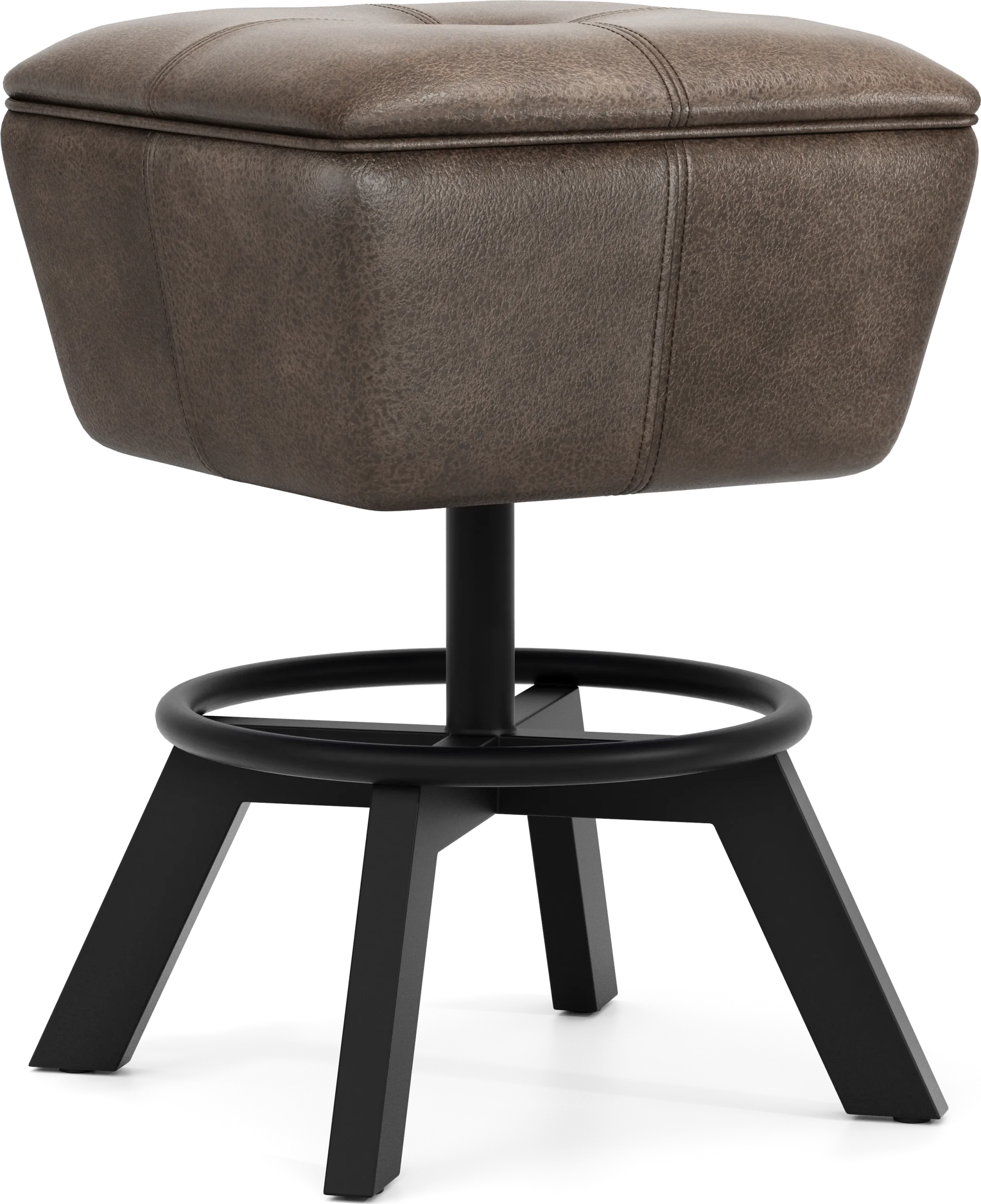 Creston Point Black Swivel Counter Height Stool