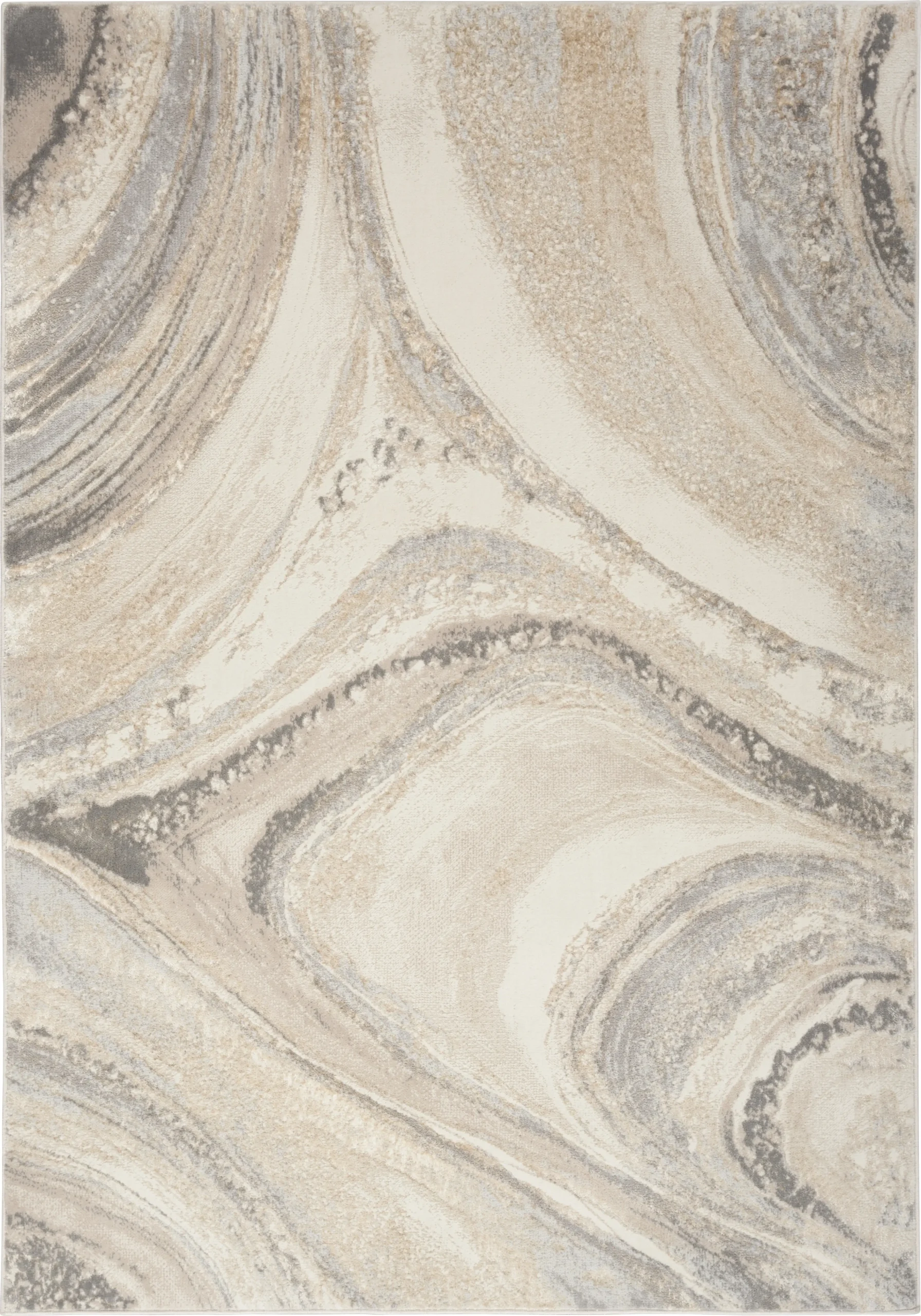 Dephia Cream/Gray 5'3 x 7'3 Rug