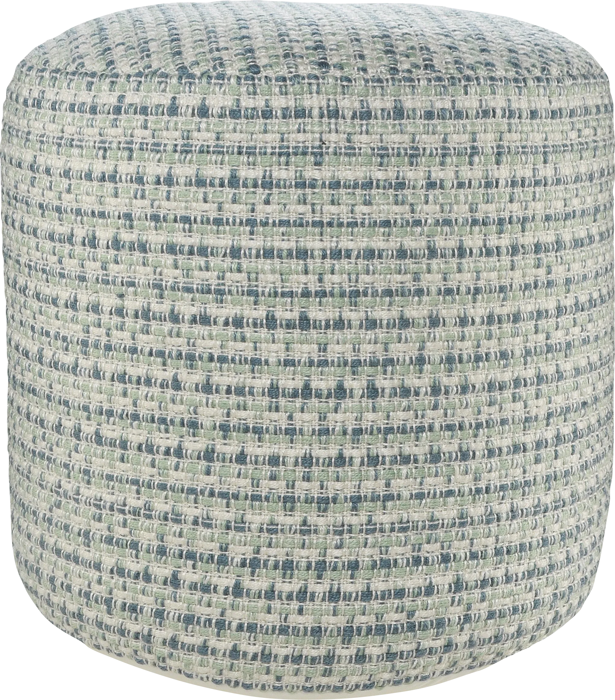 Briville Blue/Green Indoor/Outdoor Pouf