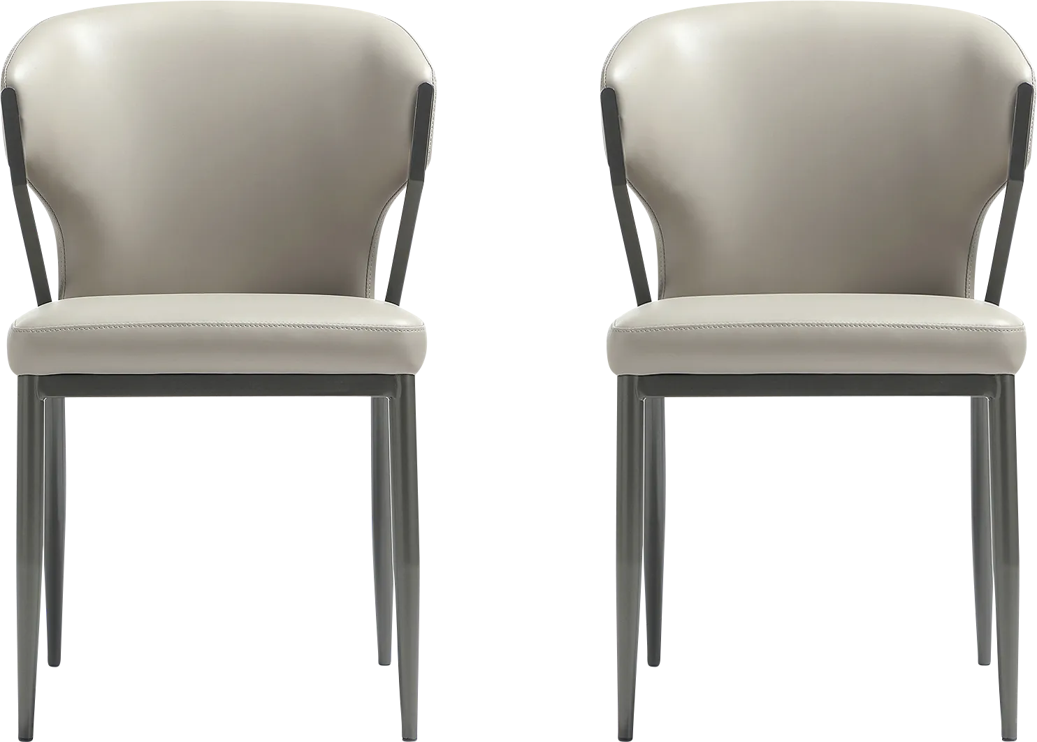 Blossompoint Light Gray Dining Chair, Set of 2