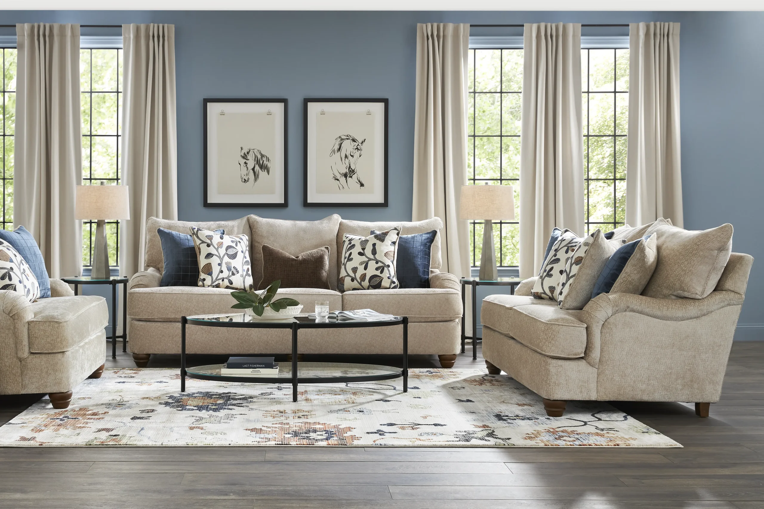 Berkeley Heights 3 Pc Living Room Set