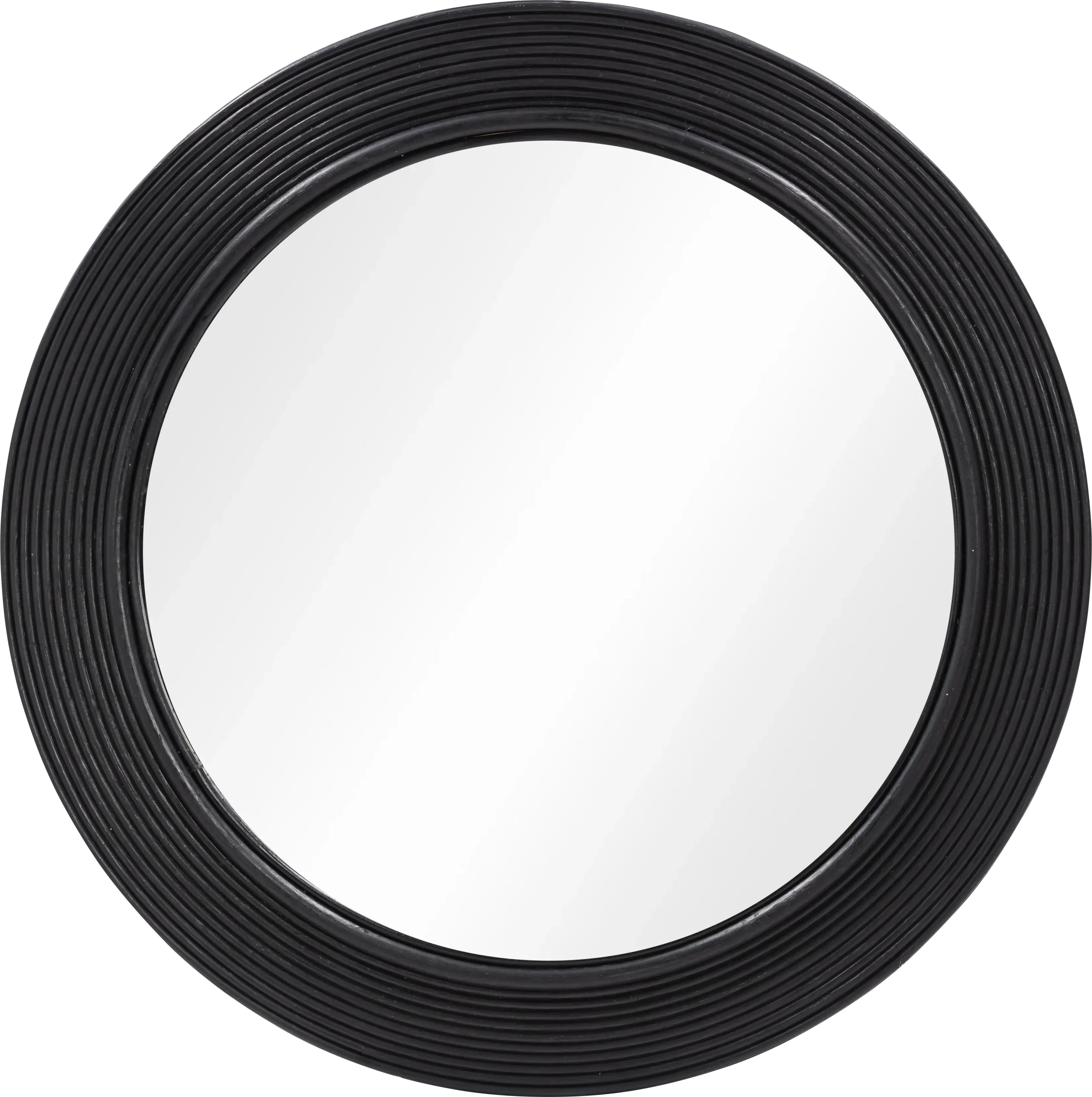 Cambertree Black Round Mirror